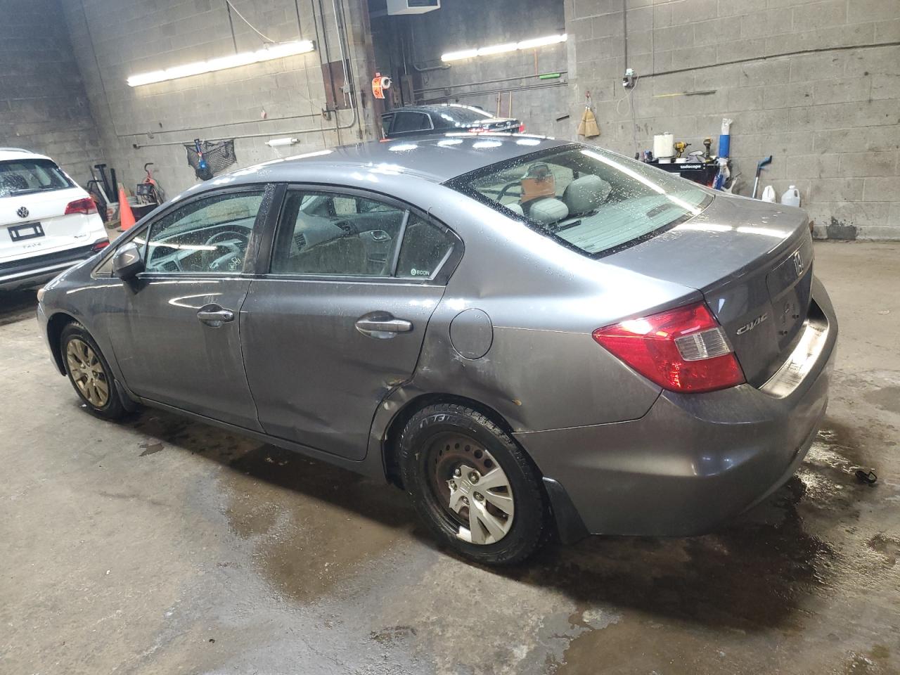 2012 Honda Civic VIN 2HGFB2F52CH320523 Copart auction photo, side damage thumbnail 2