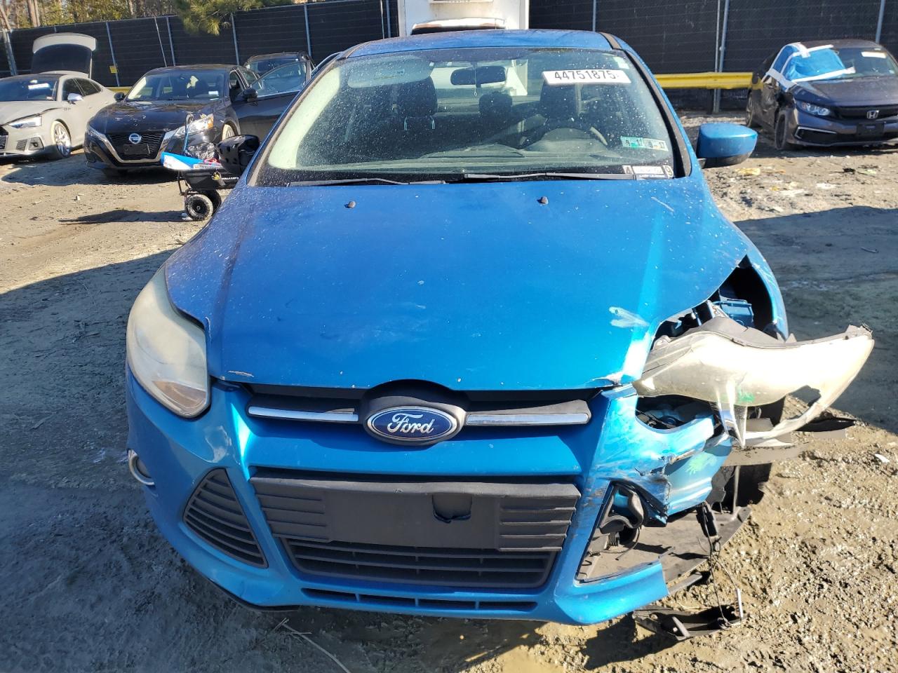 2012 Ford Focus VIN 1FAHP3F25CL152535 Copart auction photo, front end damage thumbnail 5