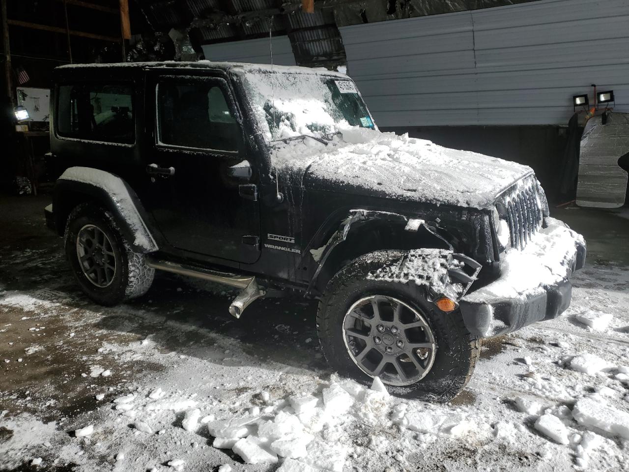 2016 Jeep Wrangler VIN 1C4GJWAG7GL238091 Copart auction photo, front end / side damage thumbnail 4