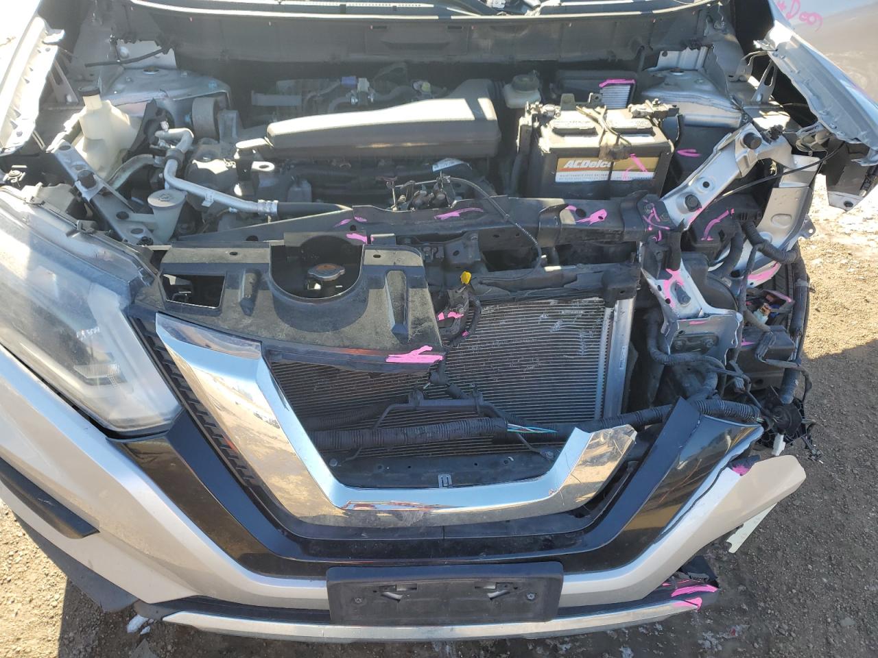 2017 Nissan Rogue VIN KNMAT2MTXHP525808 Copart auction photo, front end damage thumbnail 12