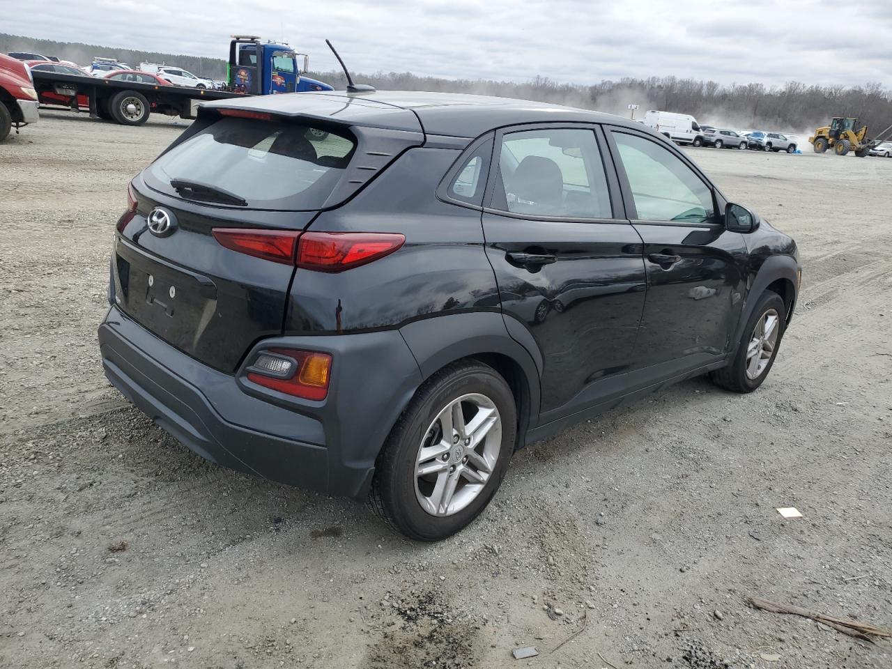 2021 Hyundai Kona VIN KM8K12AA1MU646909 Copart auction photo, side damage thumbnail 3