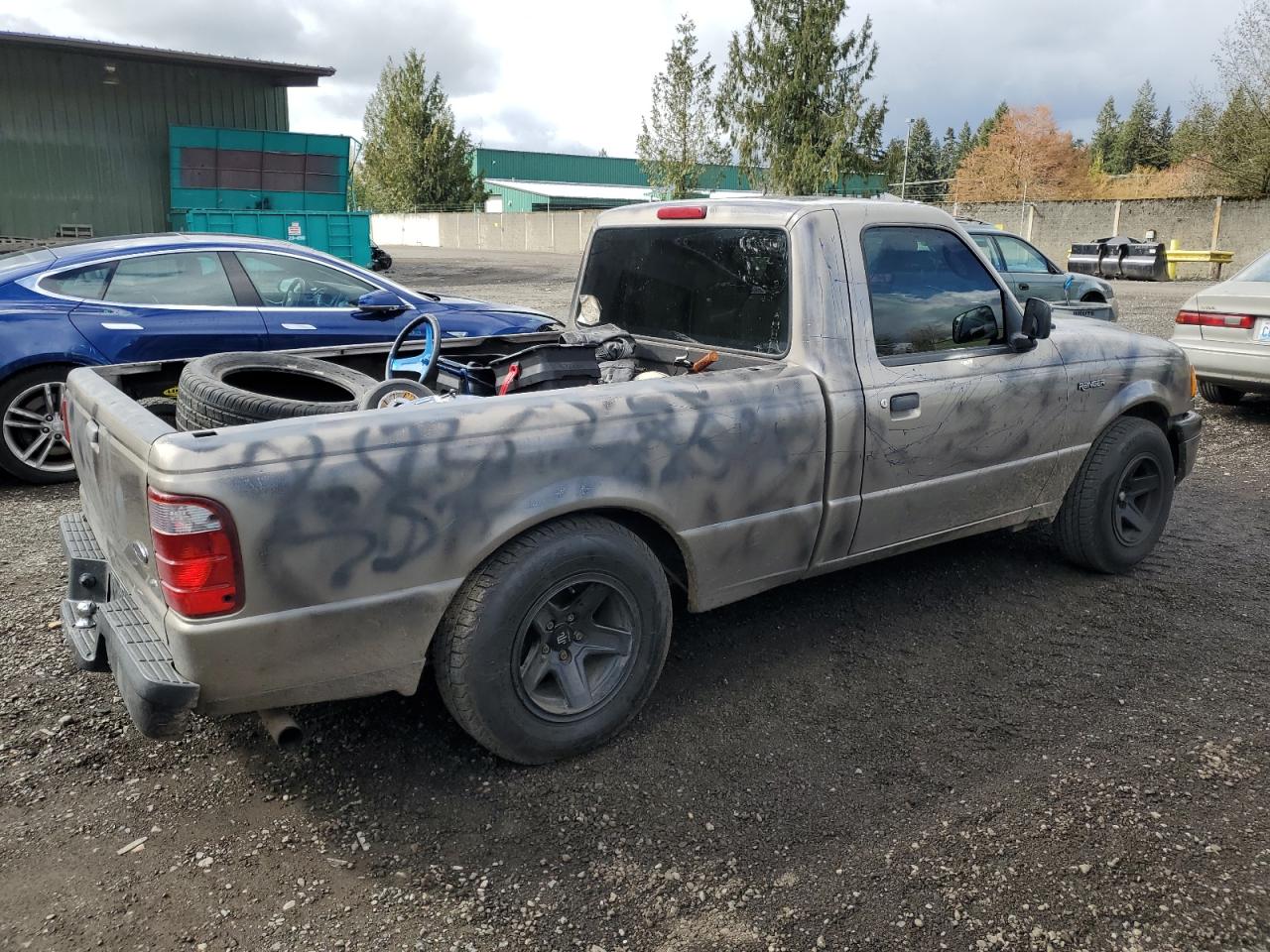 2005 Ford Ranger VIN 1FTYR10D35PA09128 Copart auction photo, vandalism / front end damage thumbnail 3