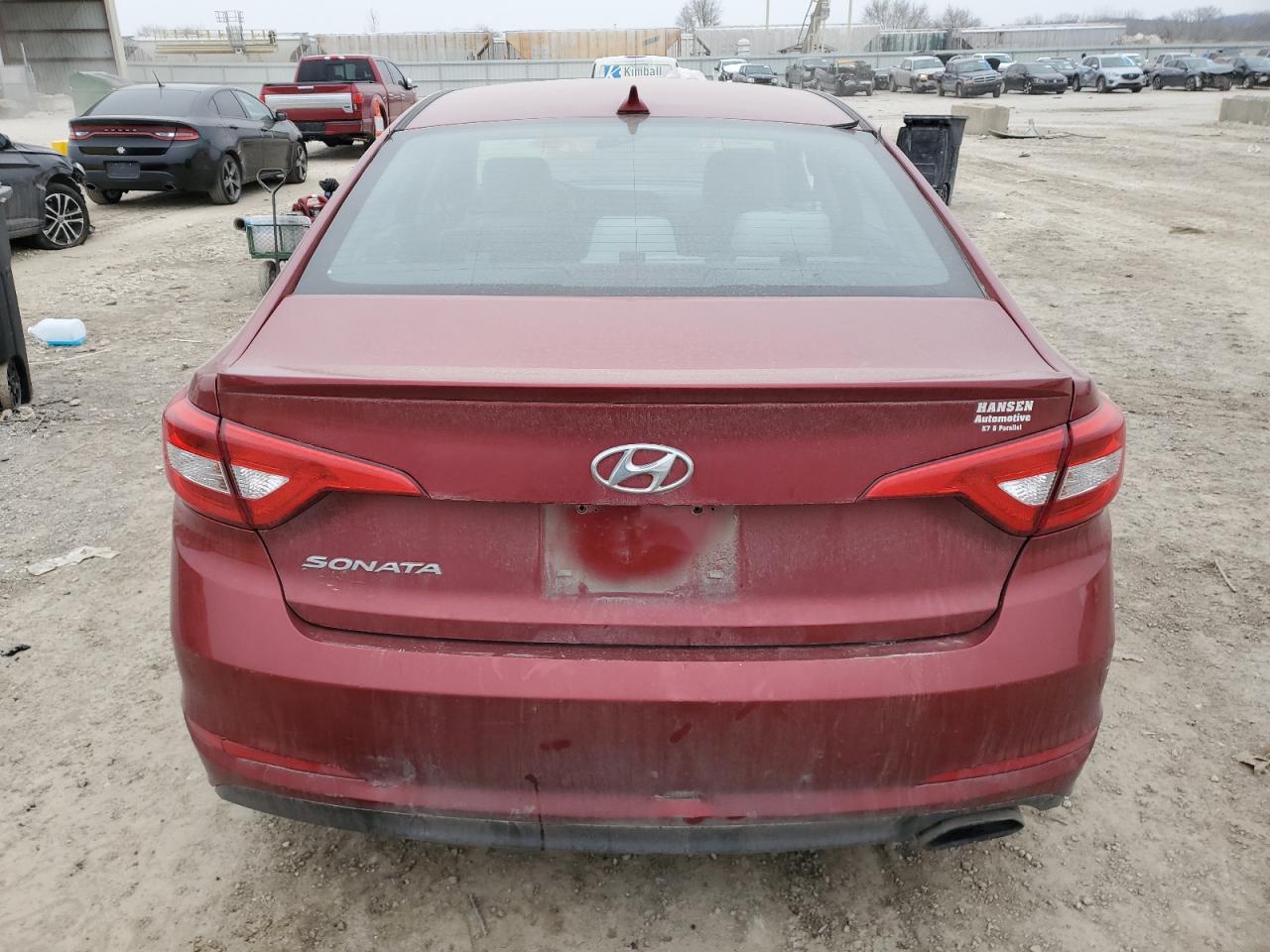 2016 Hyundai Sonata VIN 5NPE24AF0GH411809 Copart auction photo, vandalism damage thumbnail 6