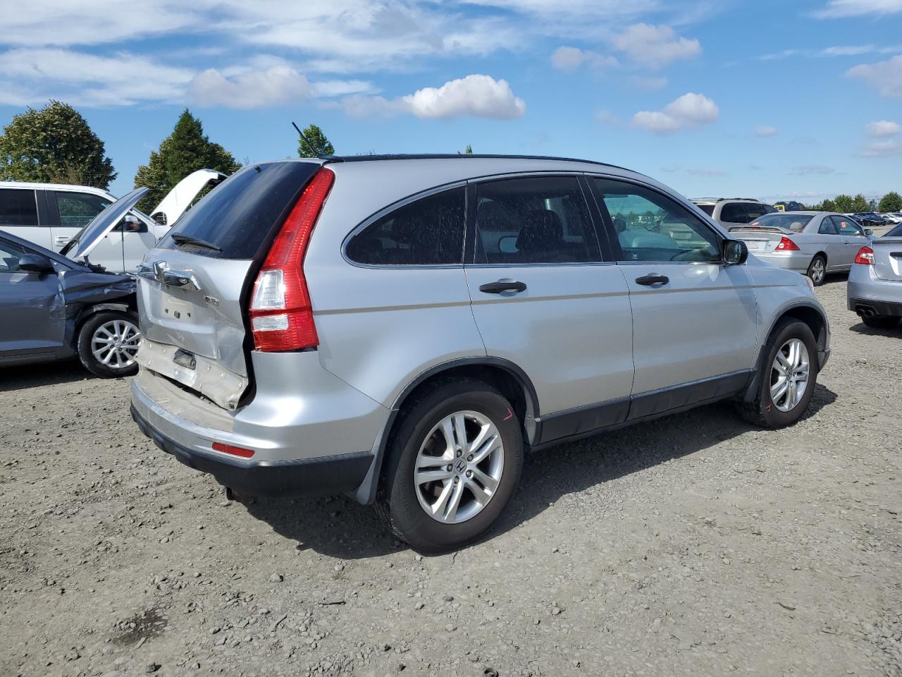 2010 Honda CR-V VIN JHLRE4H54AC015782 Copart auction photo, rear end damage thumbnail 3