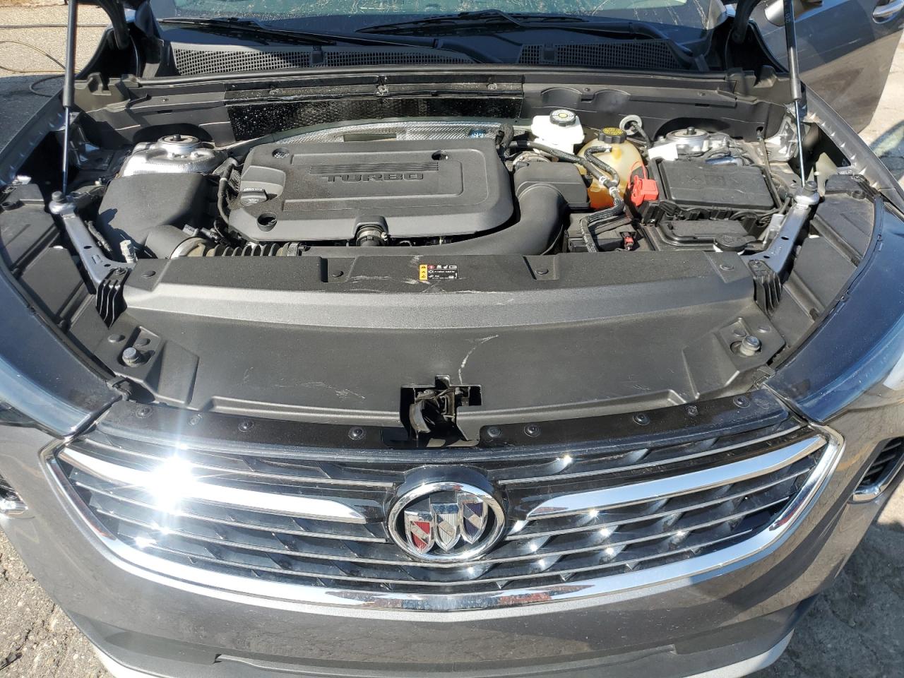 2021 Buick Envision VIN LRBFZMR47MD111641 Copart auction photo, rear end damage thumbnail 12