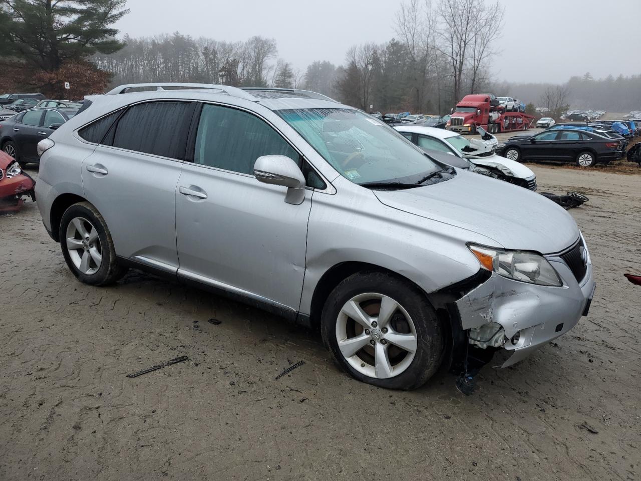 2012 Lexus RX VIN 2T2BK1BAXCC144580 Copart auction photo, front end / side damage thumbnail 4