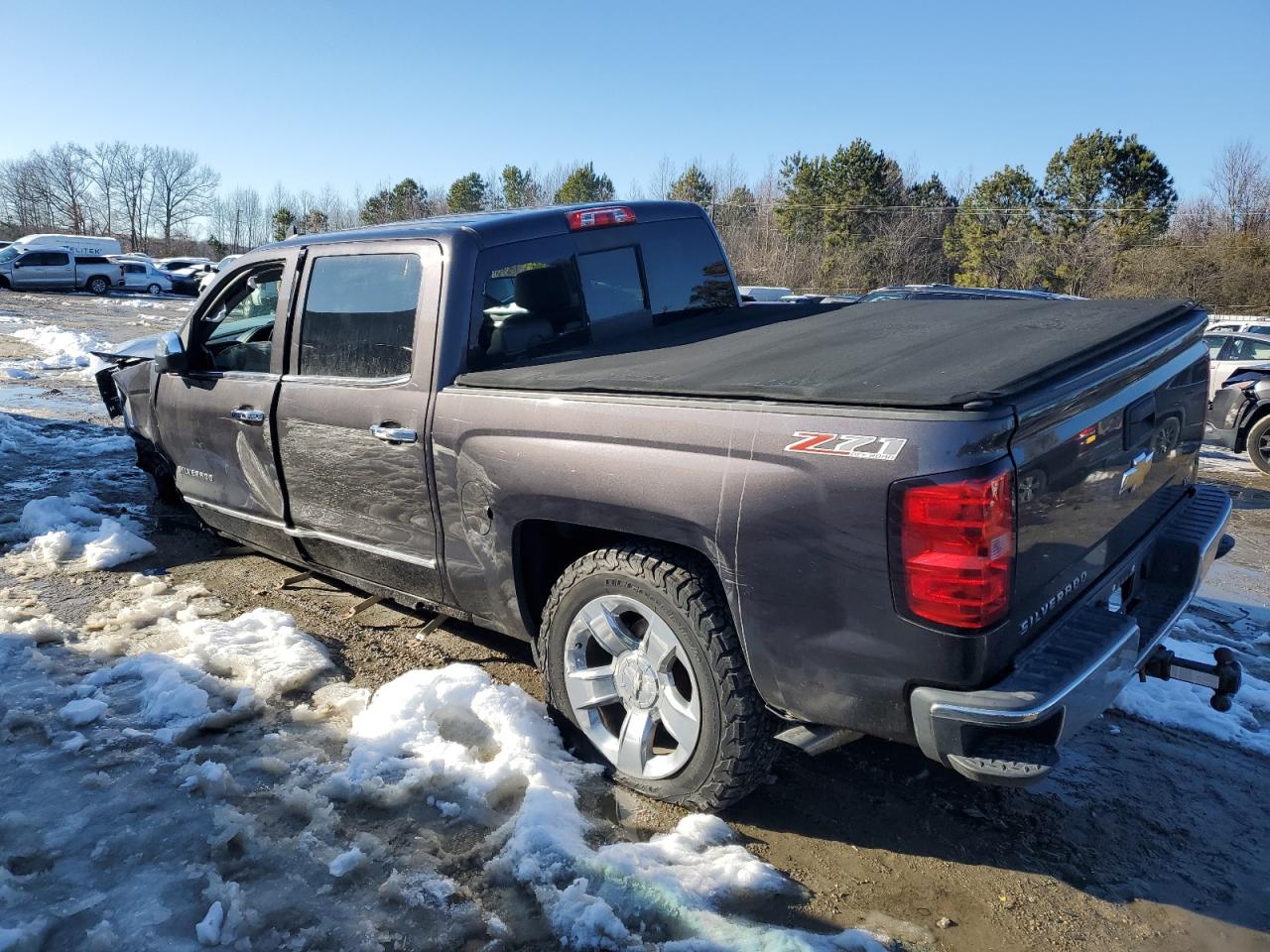 2015 Chevrolet Silverado VIN 3GCUKSEC3FG180718 Copart auction photo, front end / side damage thumbnail 2
