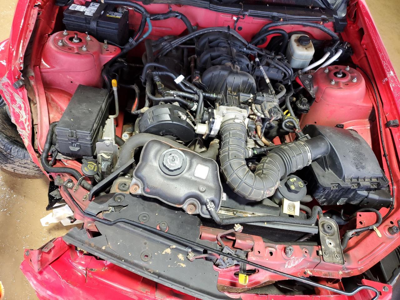 2005 Ford Mustang VIN 1ZVFT84N455199227 Copart auction photo, front end damage thumbnail 11