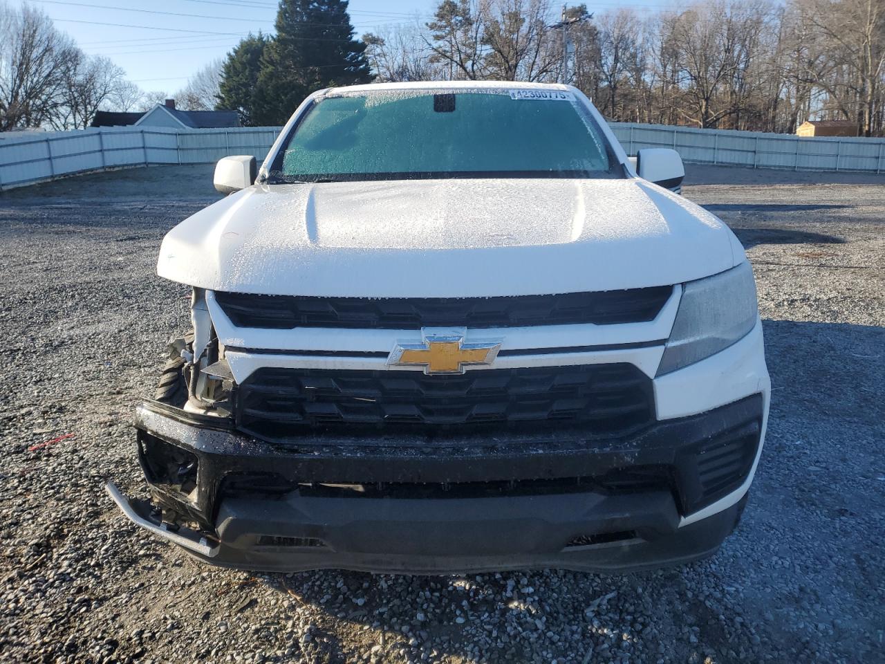 2021 Chevrolet Colorado VIN 1GCGSBEA9M1100524 Copart auction photo, front end / rear end damage thumbnail 5