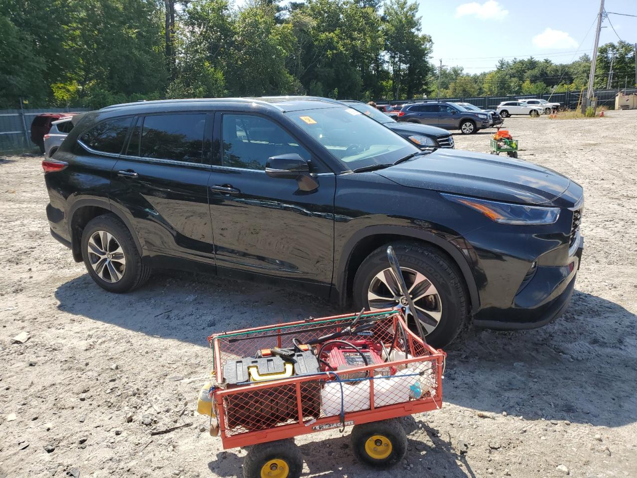 2021 Toyota Highlander VIN 5TDHZRBH5MS123330 Copart auction photo, mechanical damage thumbnail 4