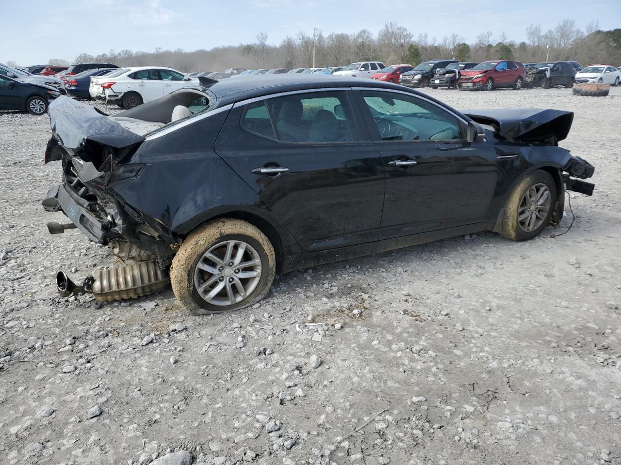 2013 KIA Optima VIN 5XXGM4A79DG196336 Copart auction photo, front end / rear end damage thumbnail 3