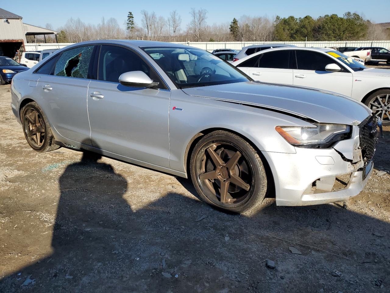 2014 Audi A6 VIN WAUFGAFC8EN050262 Copart auction photo, all over / undercarriage damage thumbnail 4