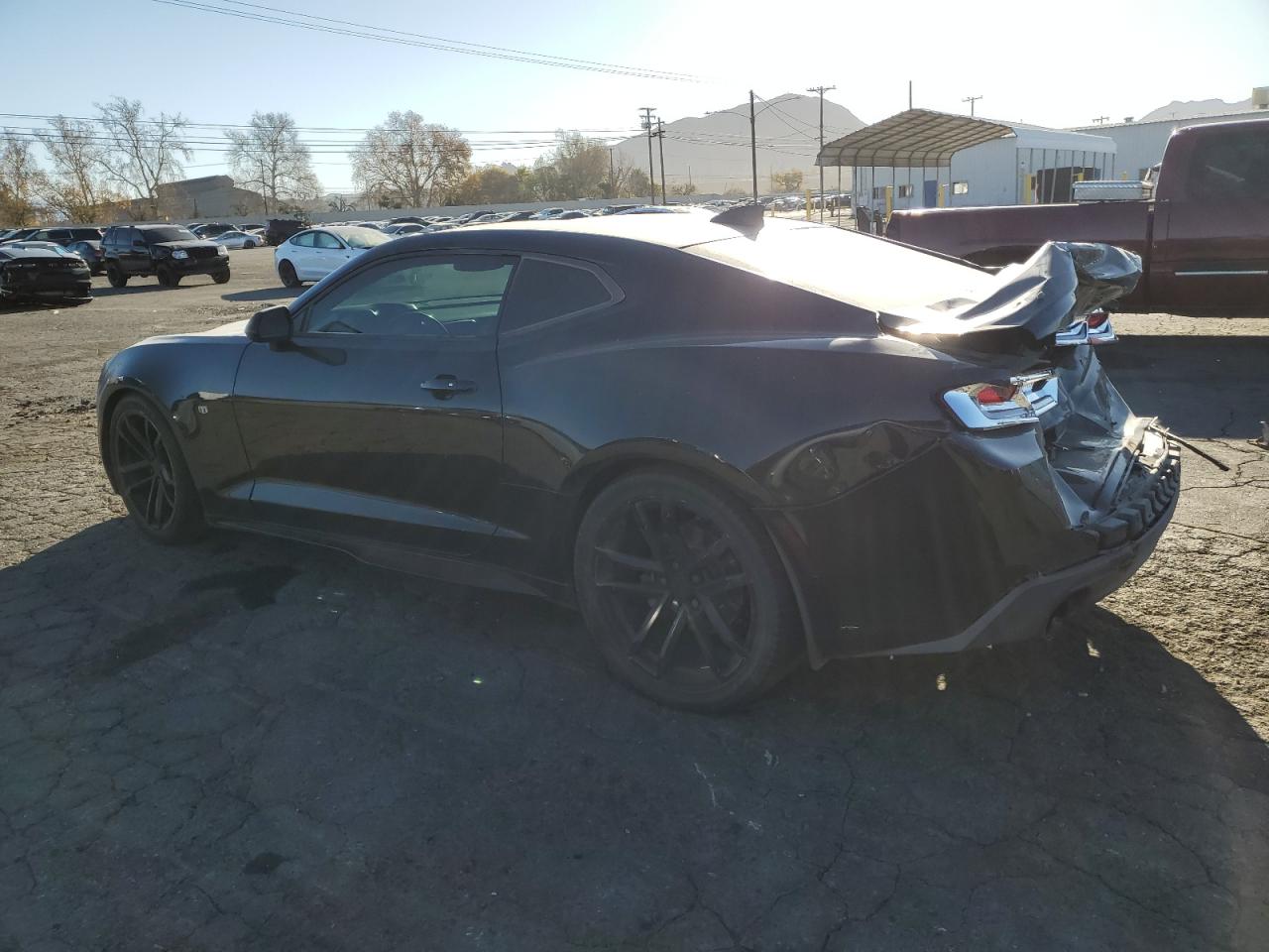 2018 Chevrolet Camaro VIN 1G1FA1RX6J0185078 Copart auction photo, rear end damage thumbnail 2