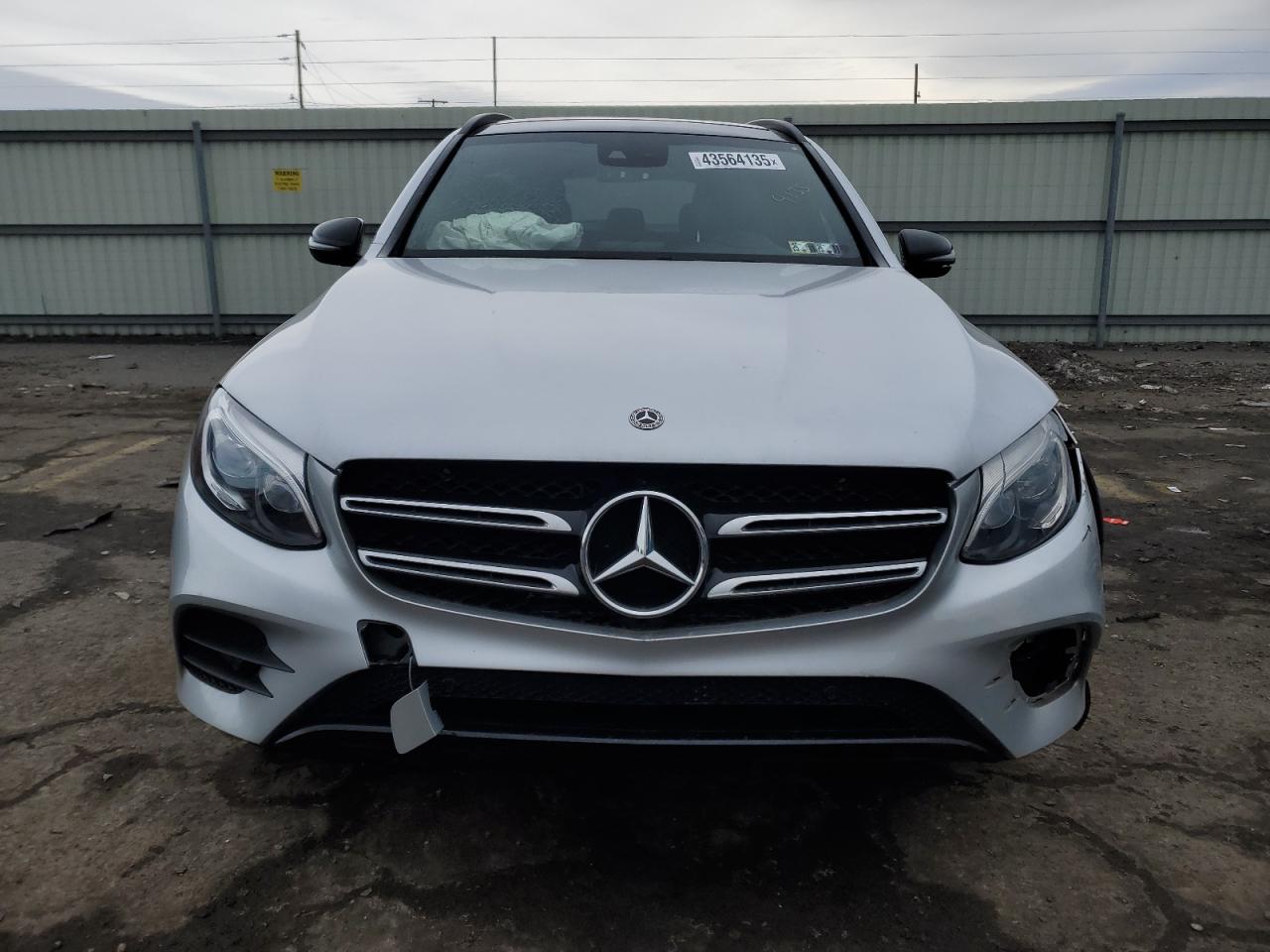 2019 Mercedes-Benz GLC VIN WDC0G4KB0KF561388 Copart auction photo, side / front end damage thumbnail 5