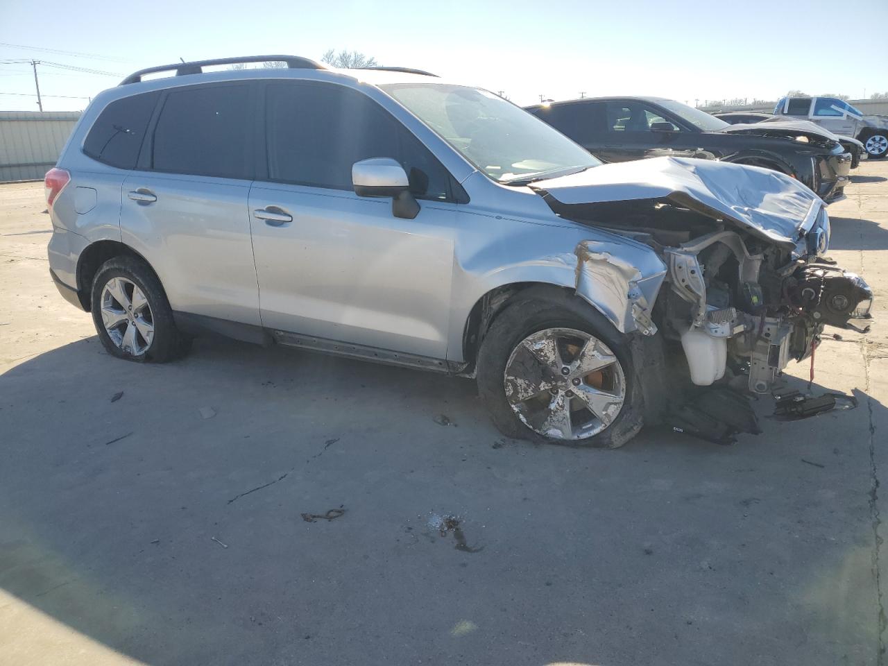 2015 Subaru Forester VIN JF2SJAGC9FH519085 Copart auction photo, all over damage thumbnail 4