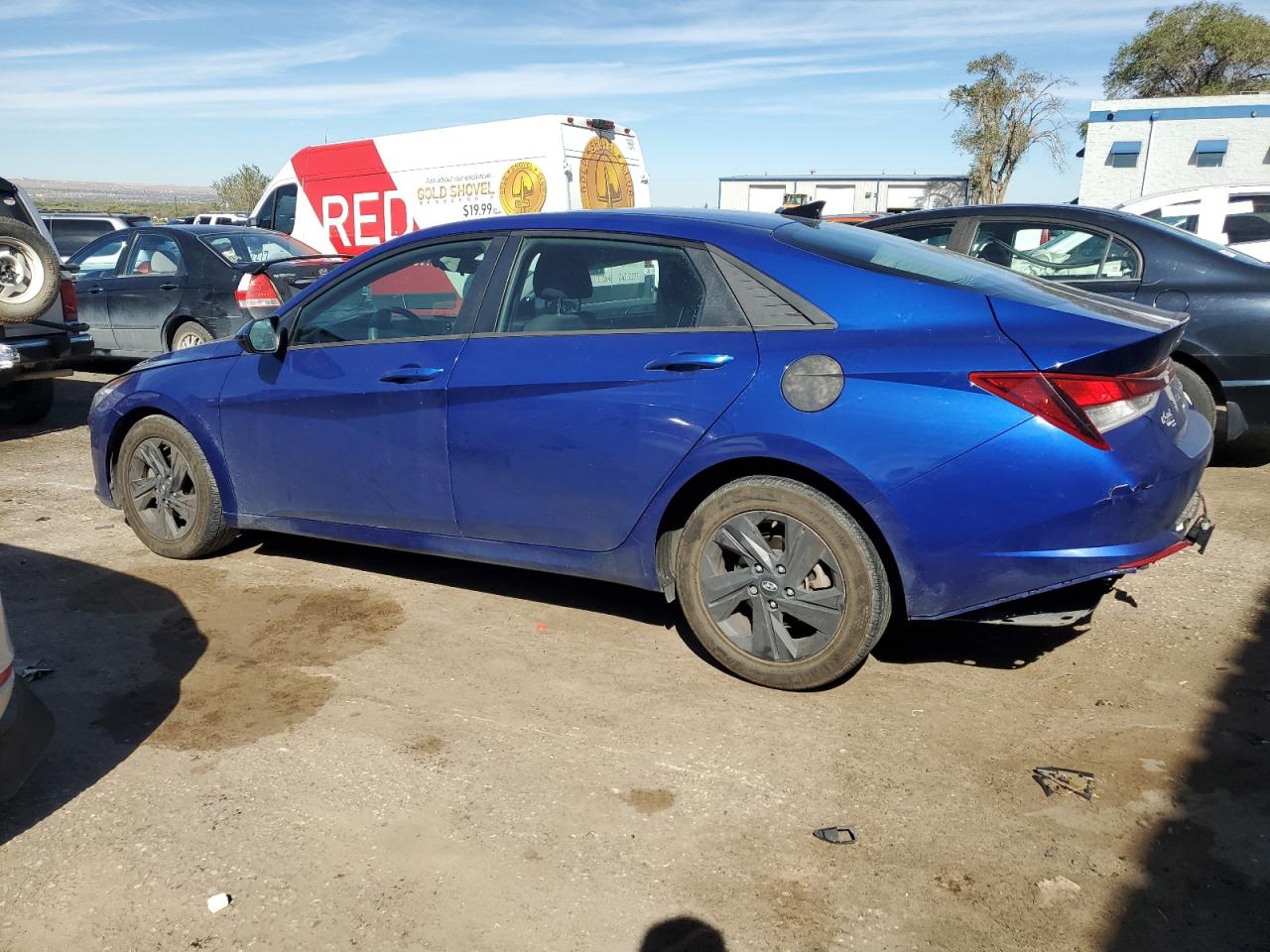 2021 Hyundai Elantra VIN 5NPLM4AG7MH038290 Copart auction photo, side damage thumbnail 2