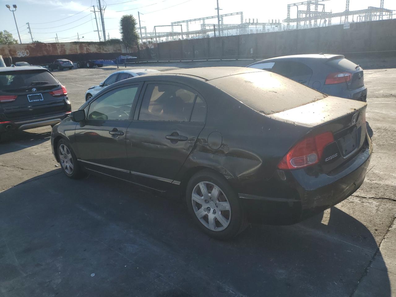 2008 Honda Civic VIN JHMFA16528S001827 Copart auction photo, minor dent/scratches damage thumbnail 2