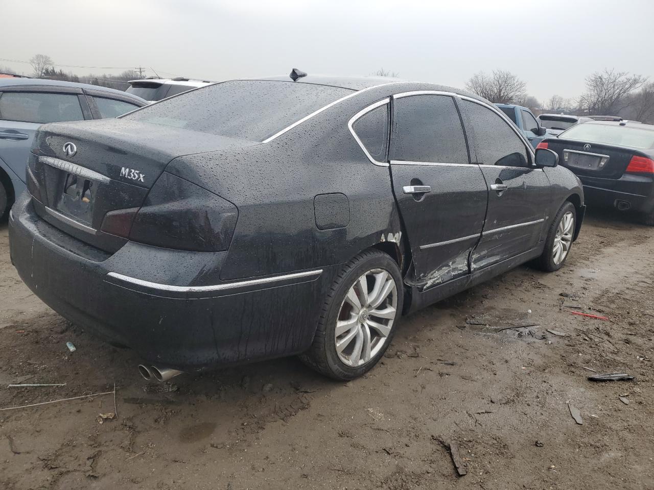 2010 Infiniti M VIN JN1CY0AR5AM962021 Copart auction photo, side / front end damage thumbnail 3
