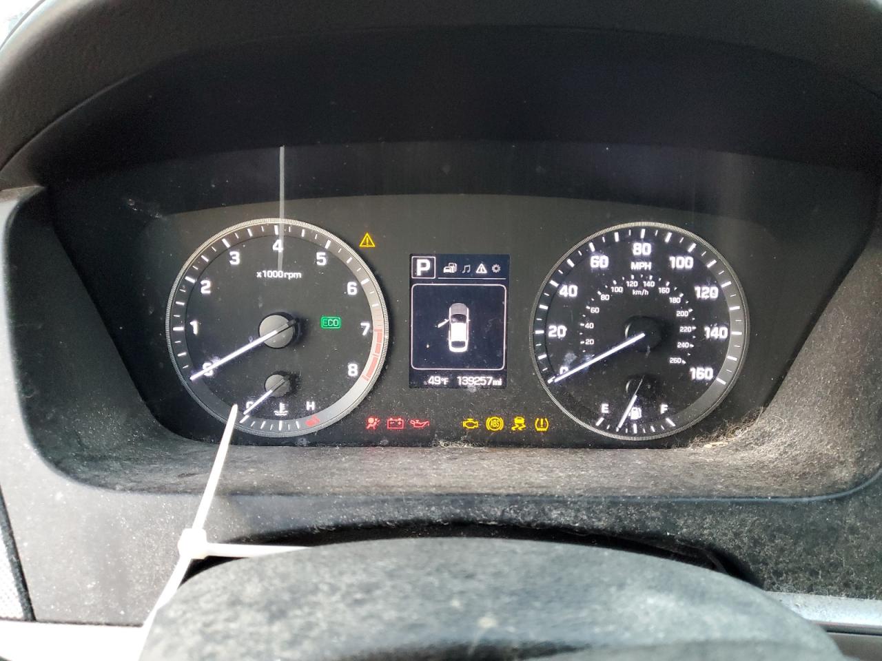 2015 Hyundai Sonata VIN 5NPE34AF7FH091545 Copart auction photo, all over / vandalism damage thumbnail 9