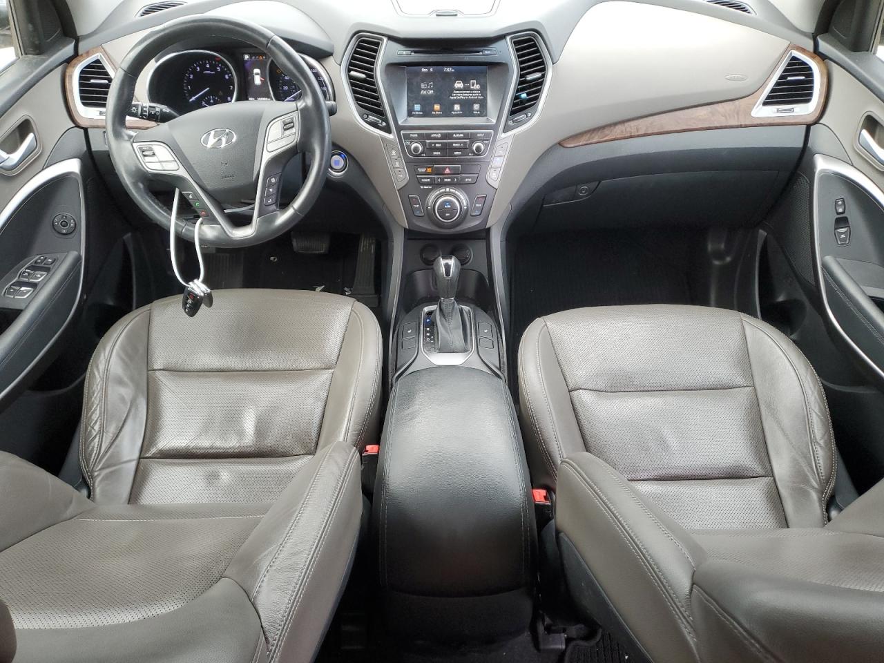 2017 Hyundai Santa Fe VIN KM8SN4HF1HU200590 Copart auction photo, mechanical / front end damage thumbnail 8