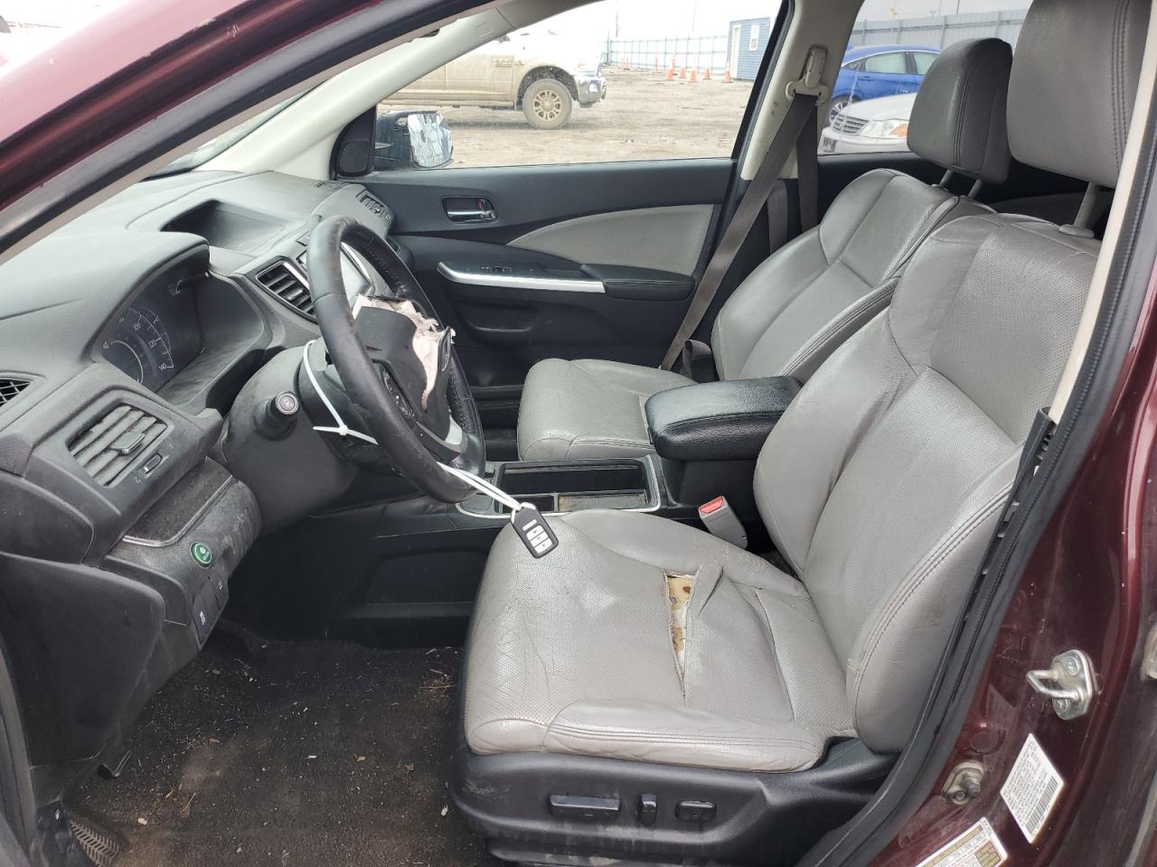 2015 Honda CR-V VIN 2HKRM4H76FH632467 Copart auction photo, front end / side damage thumbnail 7