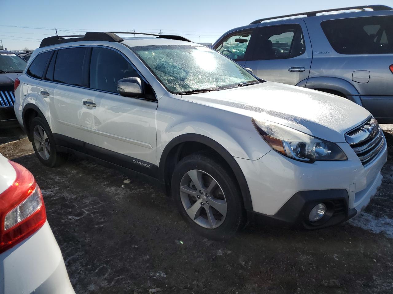 2014 Subaru Outback VIN 4S4BRDPCXE2308709 Copart auction photo, undercarriage / side damage thumbnail 4