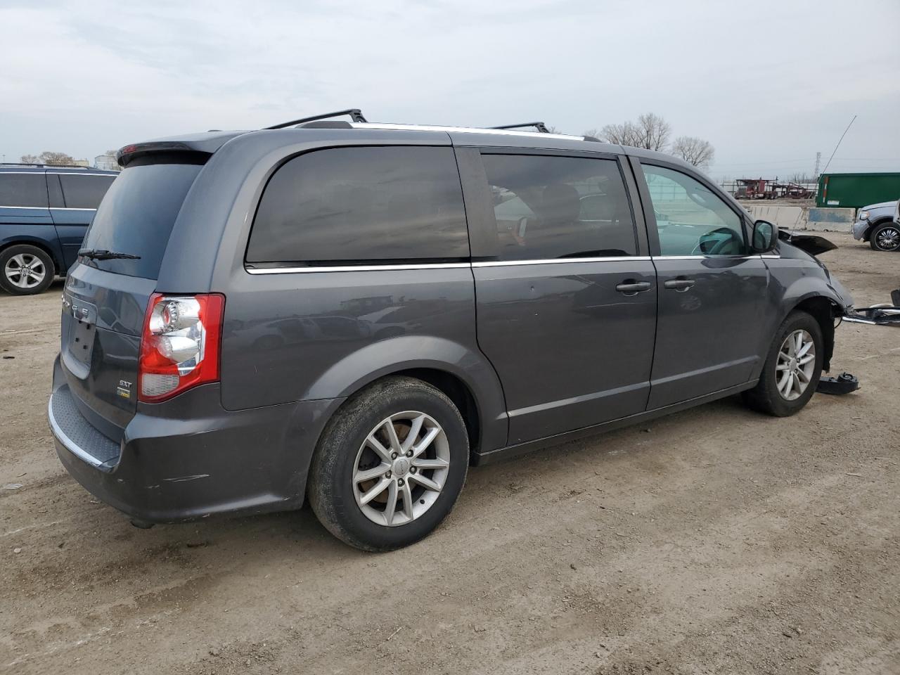 2018 Dodge Caravan VIN 2C4RDGCG9JR129830 Copart auction photo, all over damage thumbnail 3