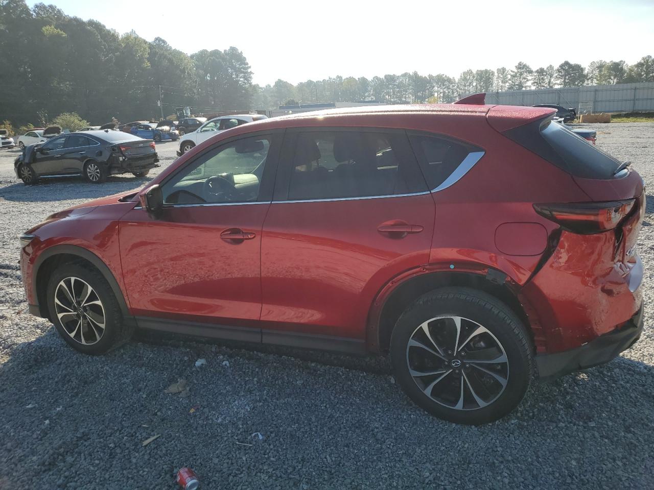 2022 Mazda CX-5 VIN JM3KFBEMXN1540463 Copart auction photo, side / rear end damage thumbnail 2