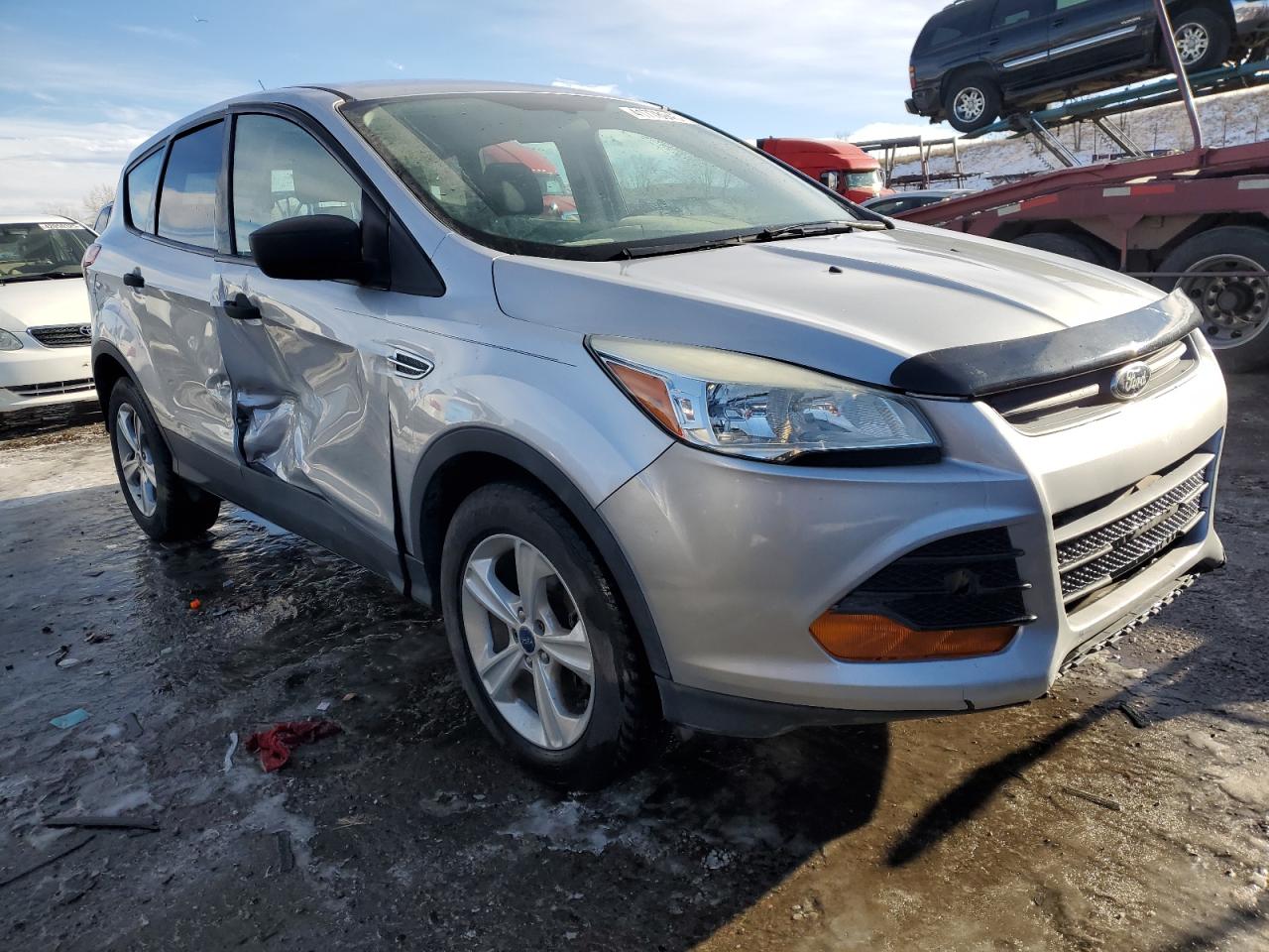 2014 Ford Escape VIN 1FMCU0F71EUD51422 Copart auction photo, side damage thumbnail 4