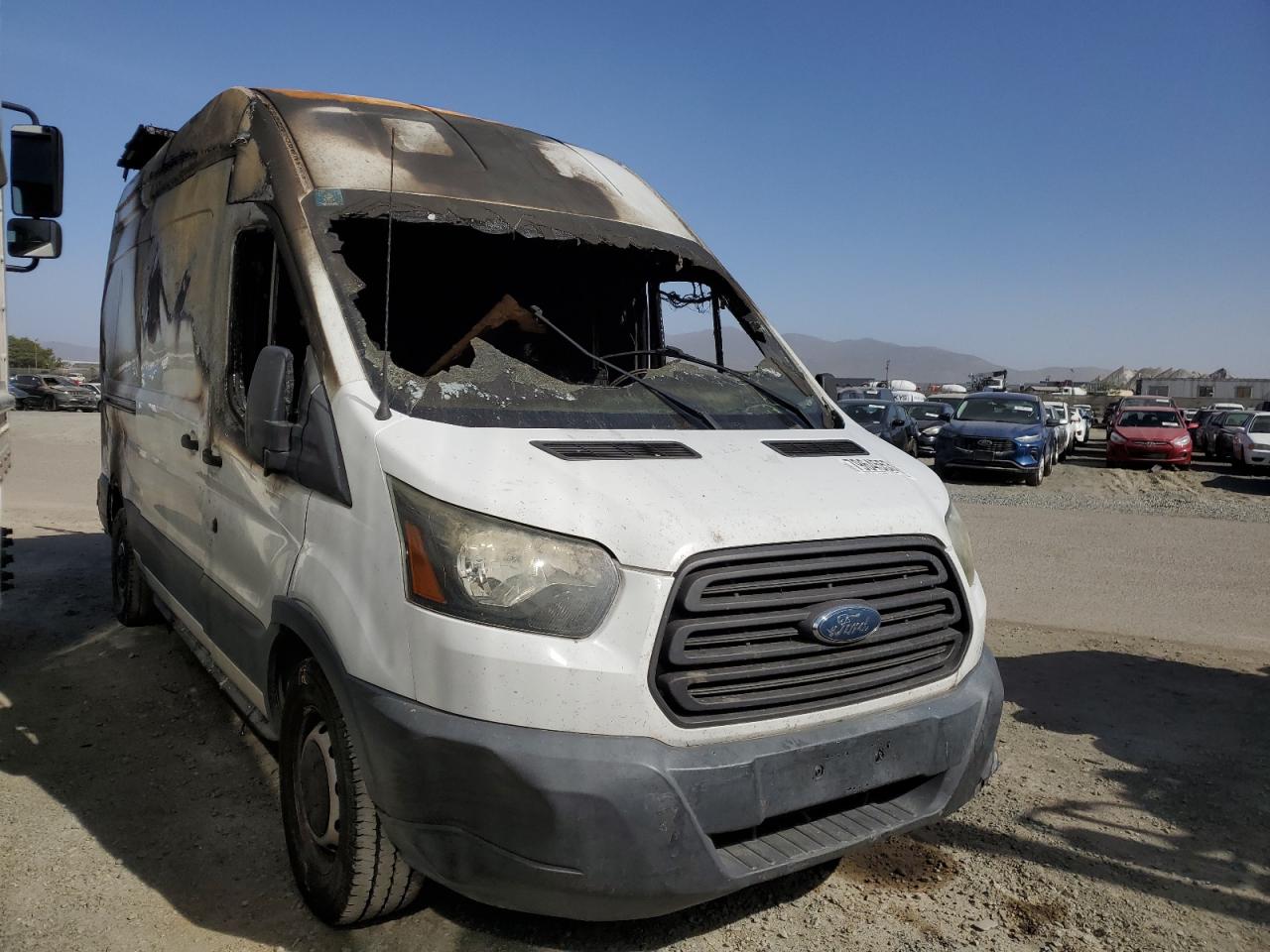 2015 Ford Transit VIN 1FTNR2XM2FKB18094 Copart auction photo, burn / missing/altered vin damage thumbnail 4