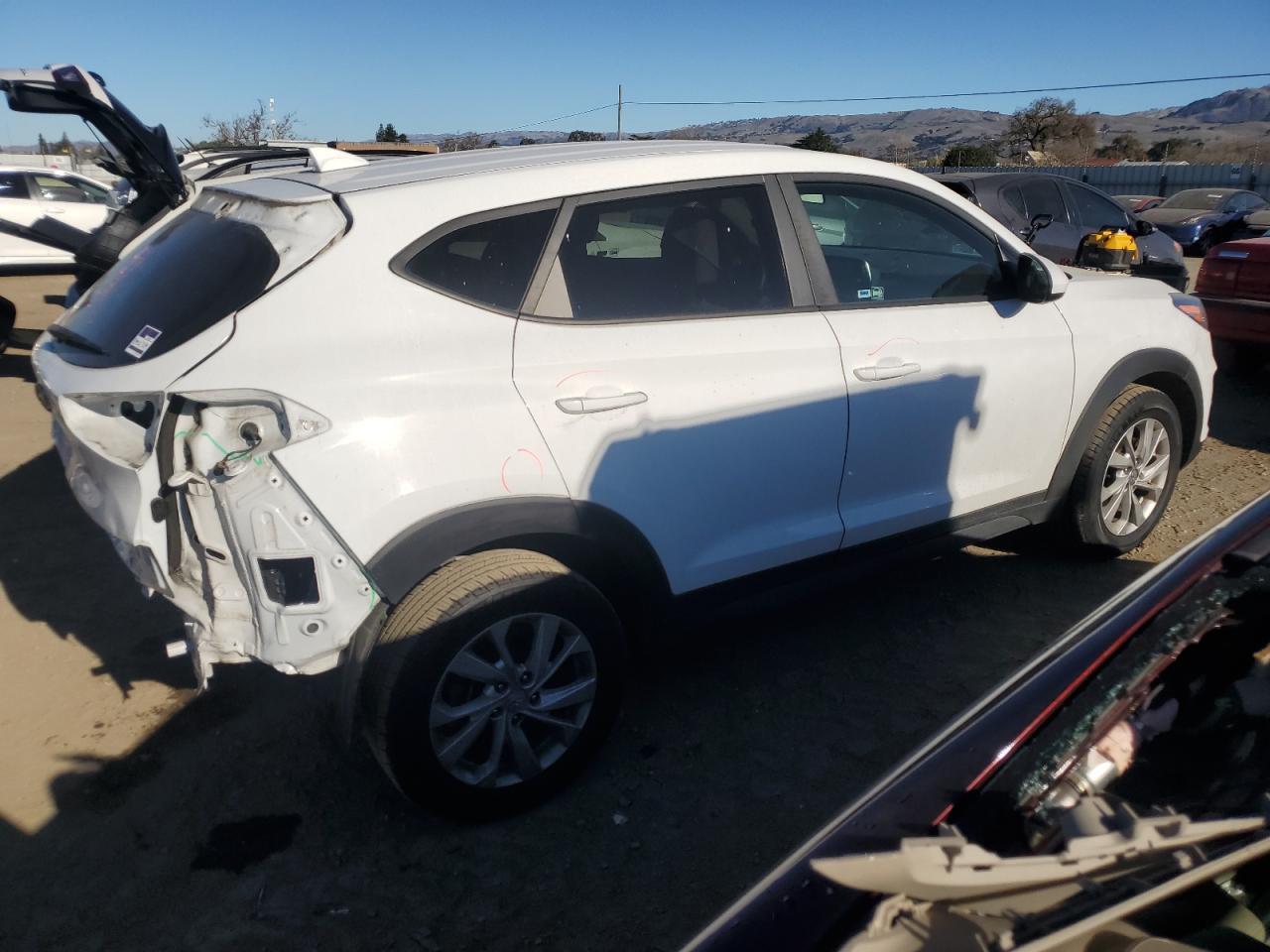 2019 Hyundai Tucson VIN KM8J23A44KU973715 Copart auction photo, rear end damage thumbnail 3