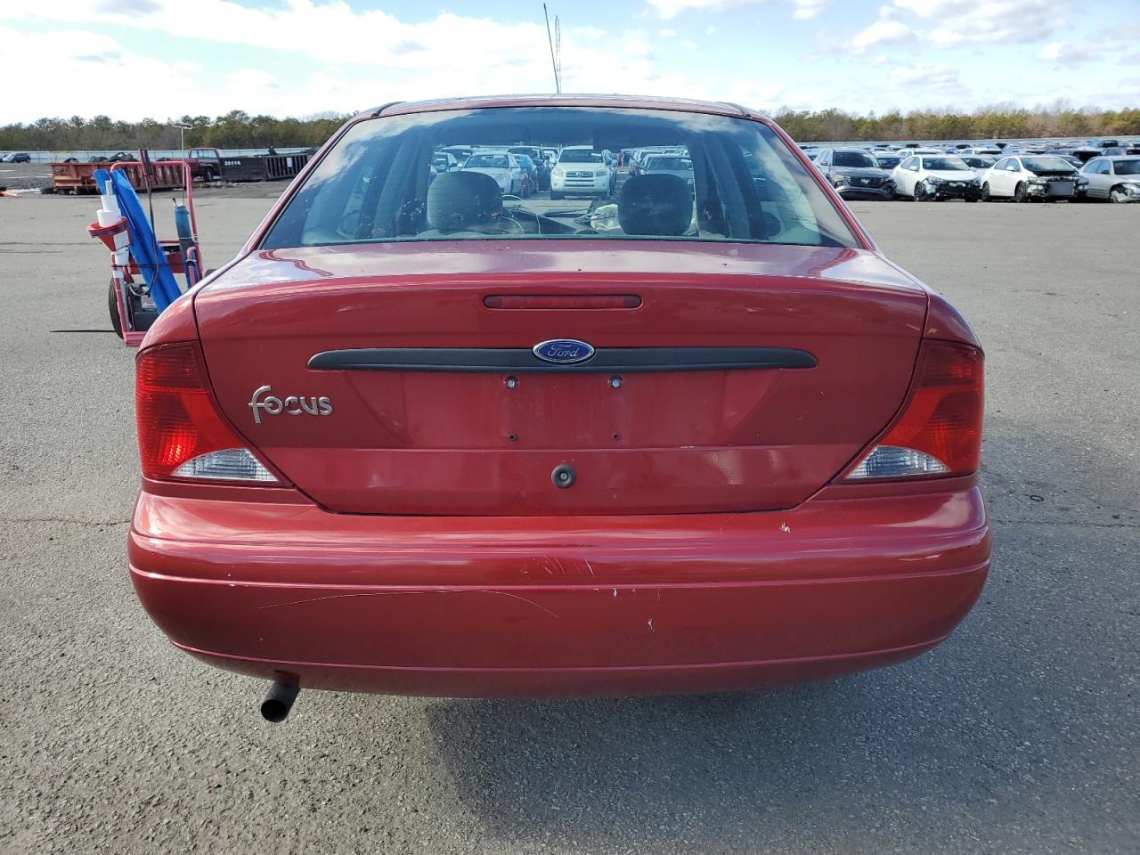 2003 Ford Focus VIN 1FAFP33P53W108234 Copart auction photo, front end / top/roof damage thumbnail 6
