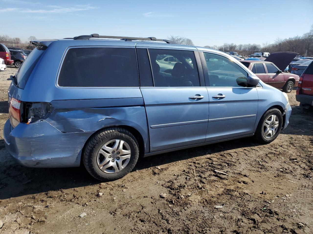 2007 Honda Odyssey VIN 5FNRL38767B044307 Copart auction photo, all over damage thumbnail 3