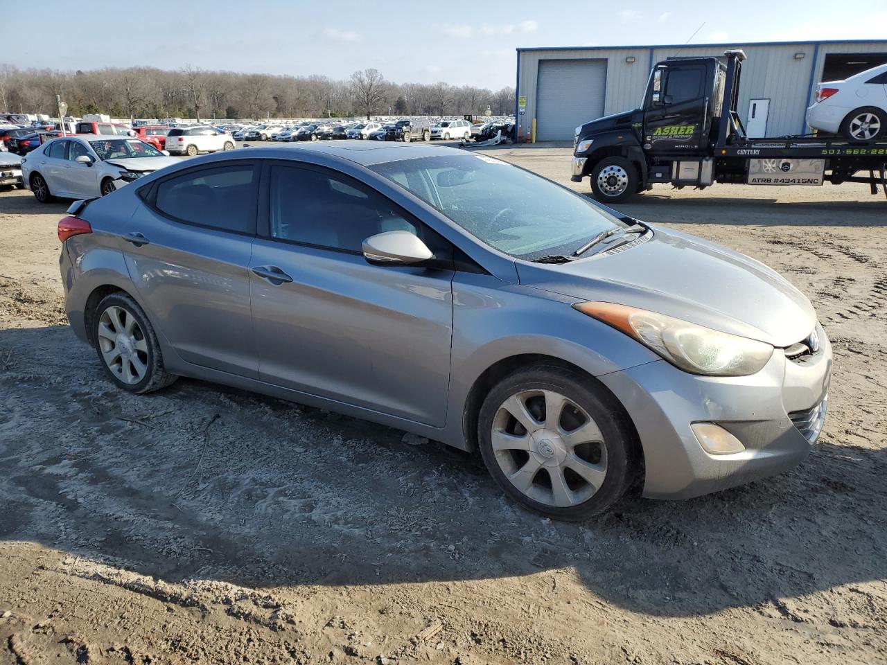 2011 Hyundai Elantra VIN KMHDH4AE4BU132987 Copart auction photo, rear end / minor dent/scratches damage thumbnail 4