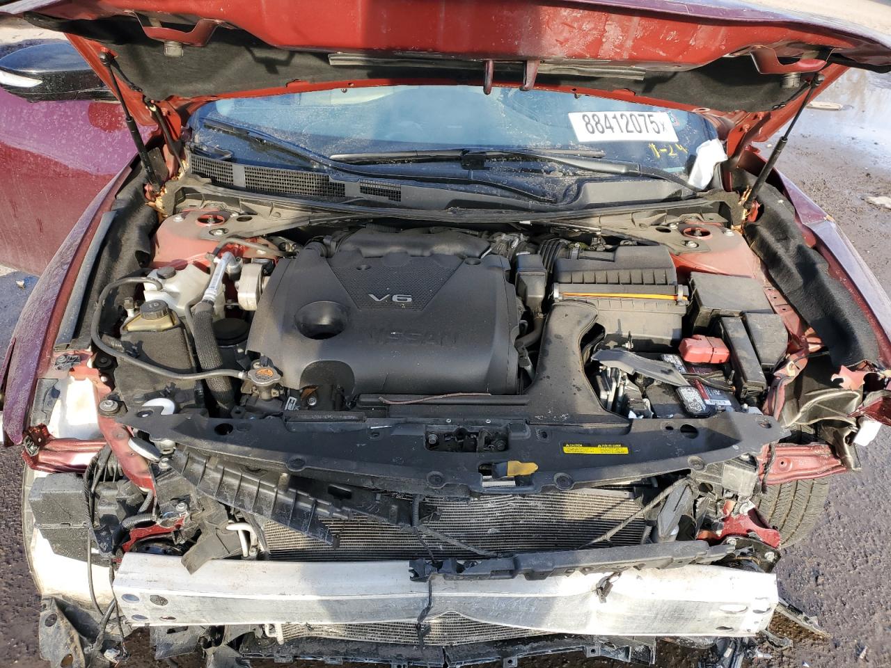 2018 Nissan Maxima VIN 1N4AA6AP8JC400944 Copart auction photo, front end / side damage thumbnail 11