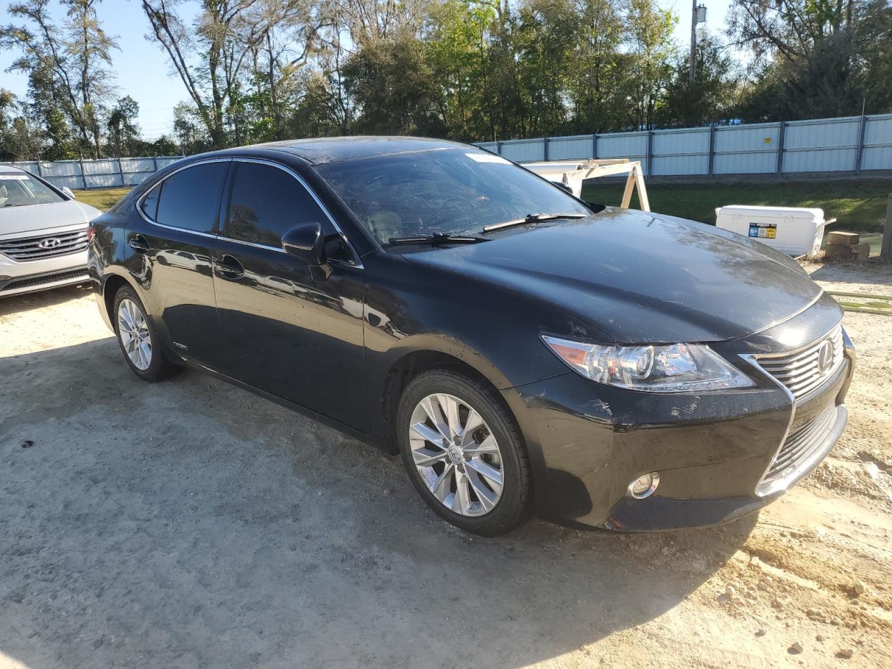 2015 Lexus ES VIN JTHBW1GG1F2080050 Copart auction photo, front end / side damage thumbnail 4