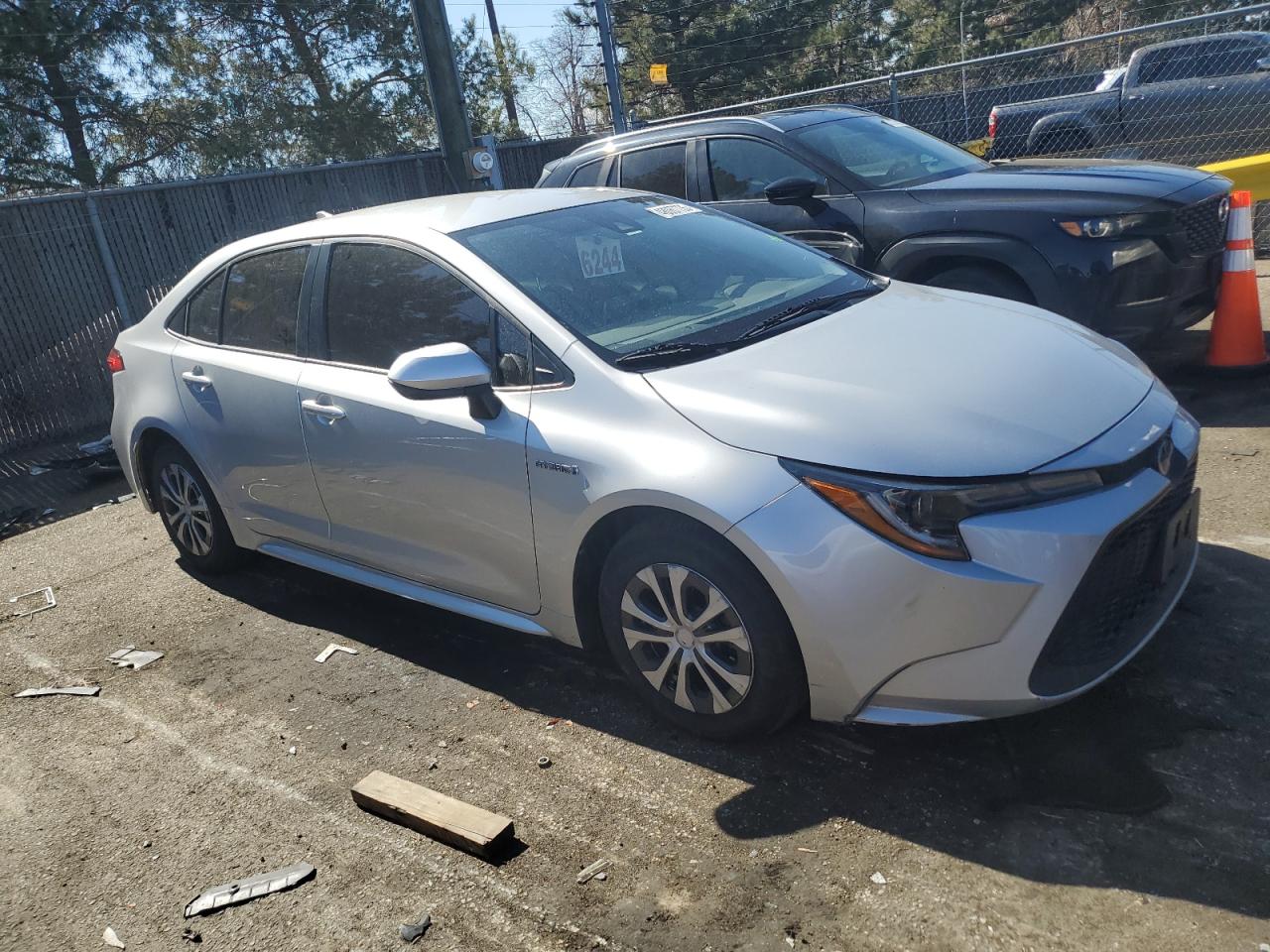 2020 Toyota Corolla VIN JTDEBRBE8LJ023294 Copart auction photo, rear end damage thumbnail 4