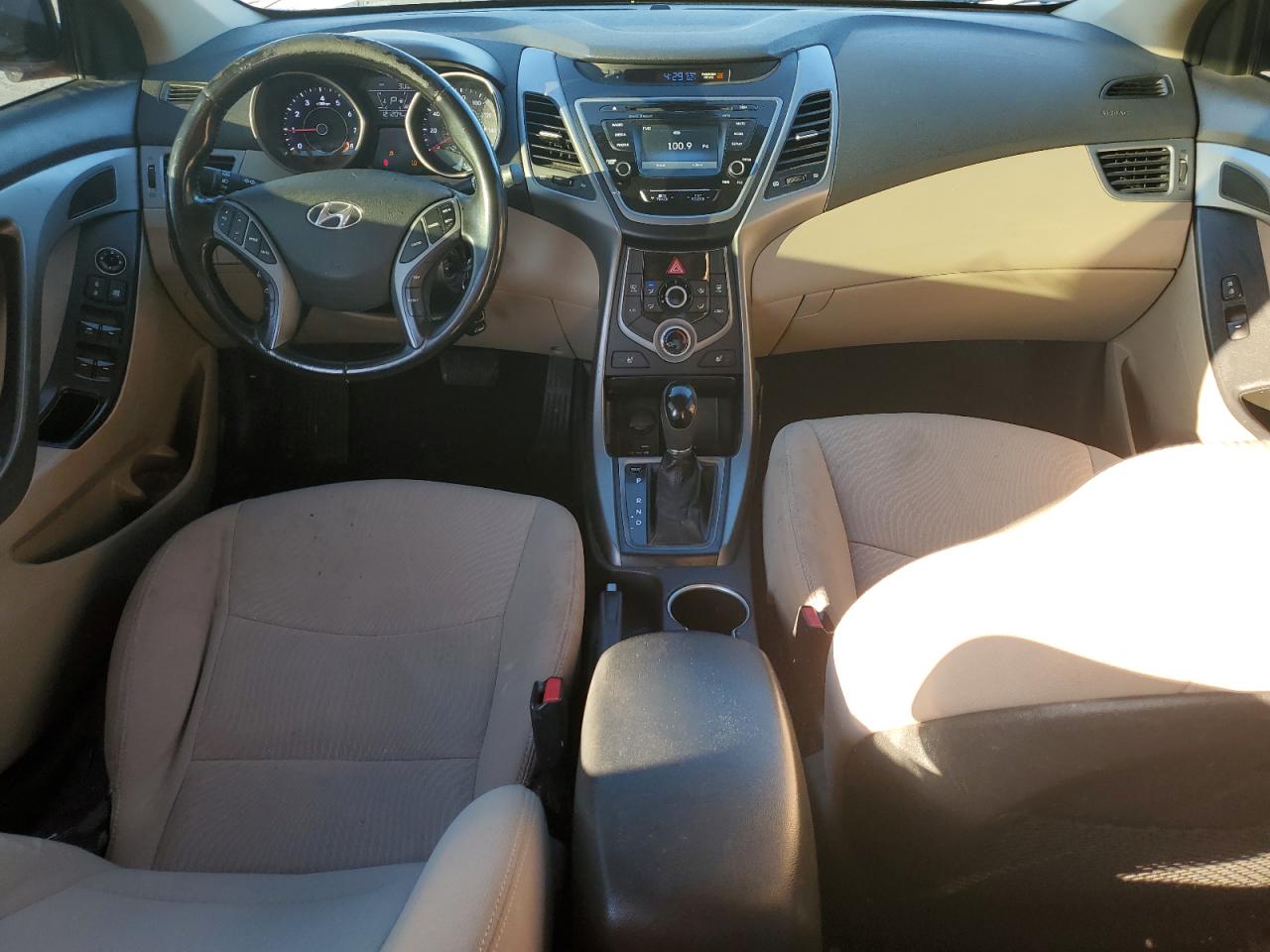 2014 Hyundai Elantra VIN 5NPDH4AE9EH544695 Copart auction photo, rear end damage thumbnail 8