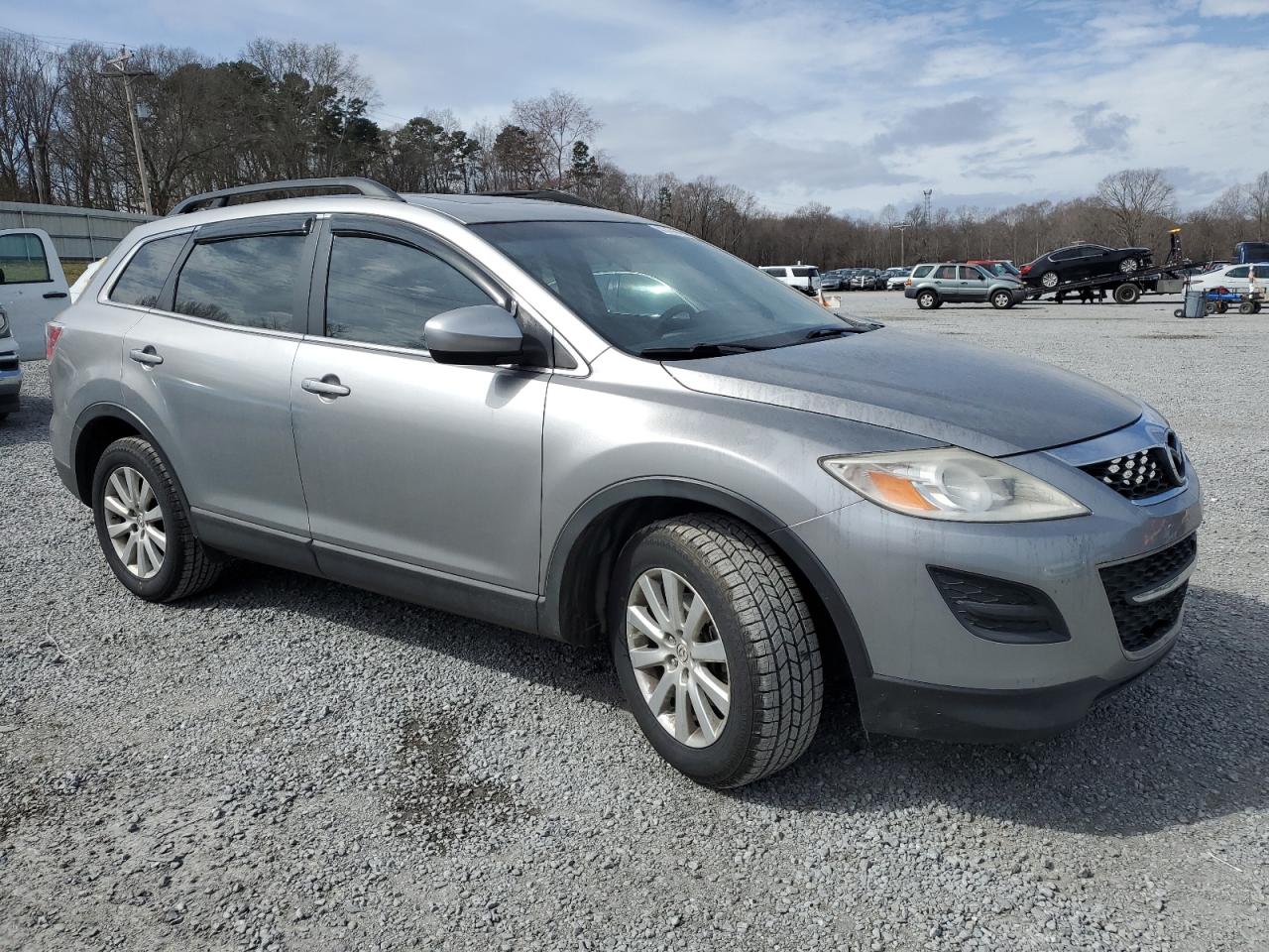 2010 Mazda CX-9 VIN JM3TB3MA2A0232829 Copart auction photo, front end / burn damage thumbnail 4