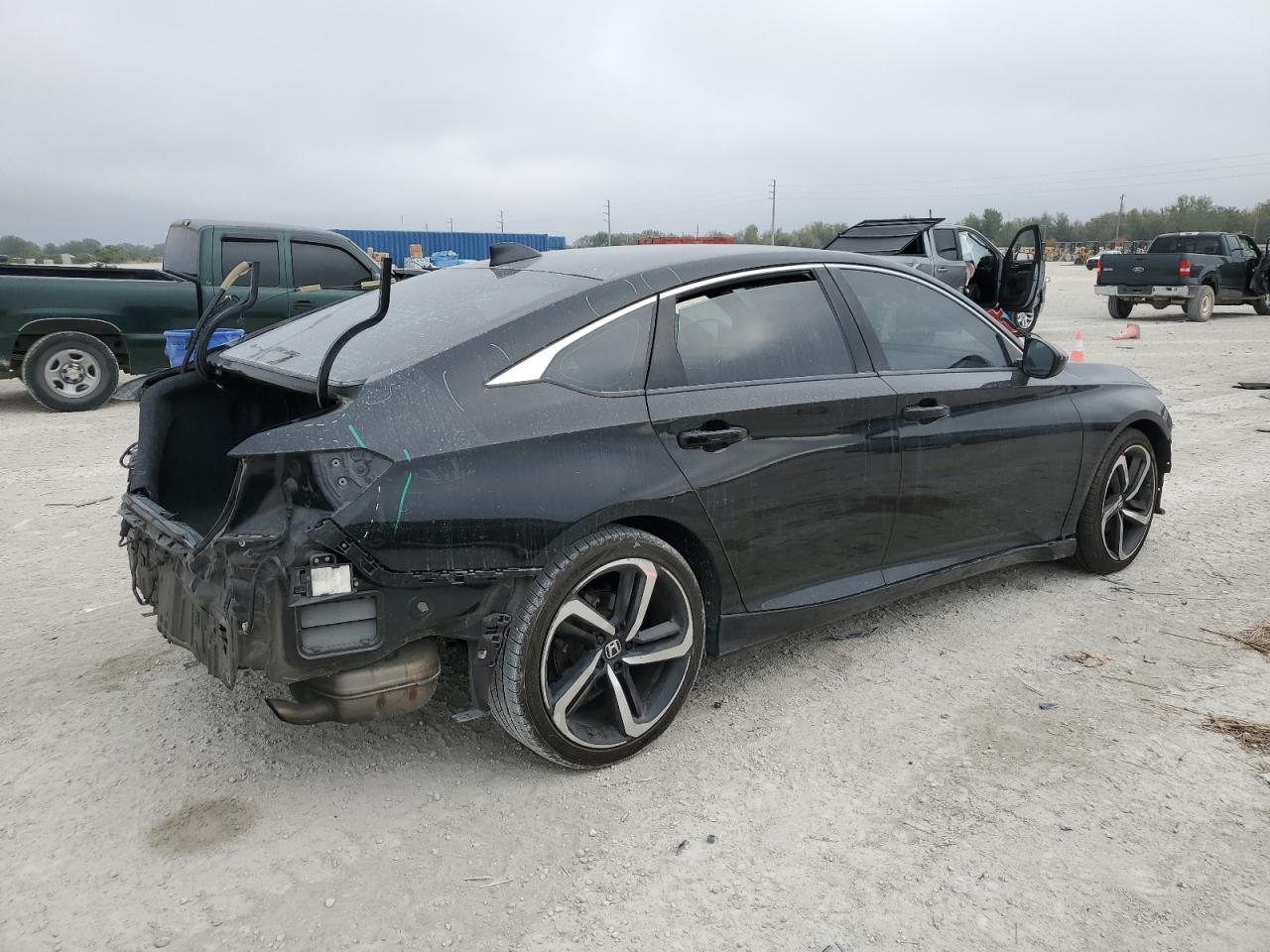2019 Honda Accord VIN 1HGCV2F37KA027500 Copart auction photo, rear end / front end damage thumbnail 3