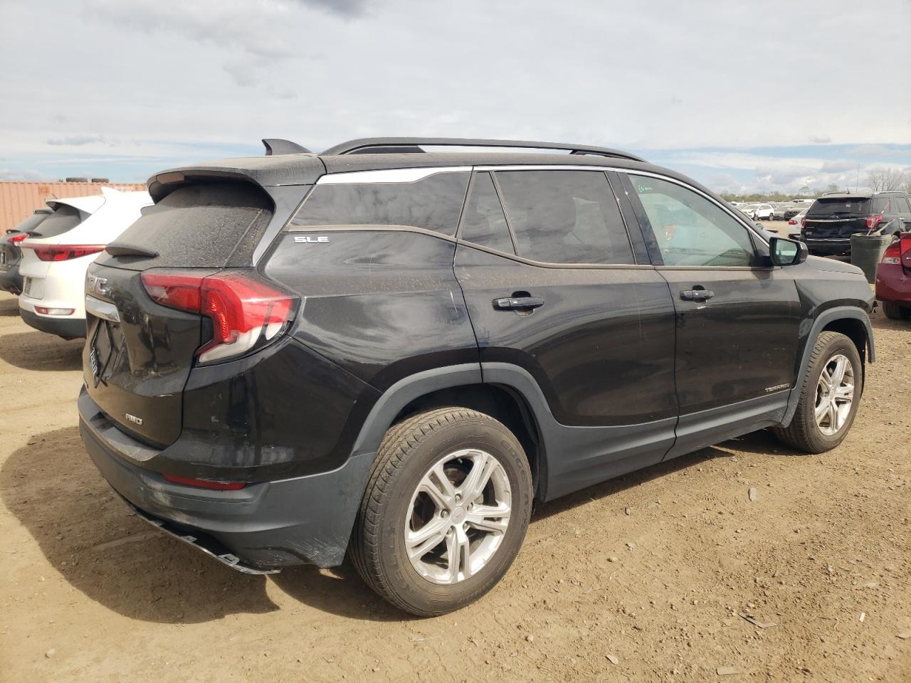 2018 GMC Terrain VIN 3GKALTEV3JL254635 Copart auction photo, front end / minor dent/scratches damage thumbnail 3