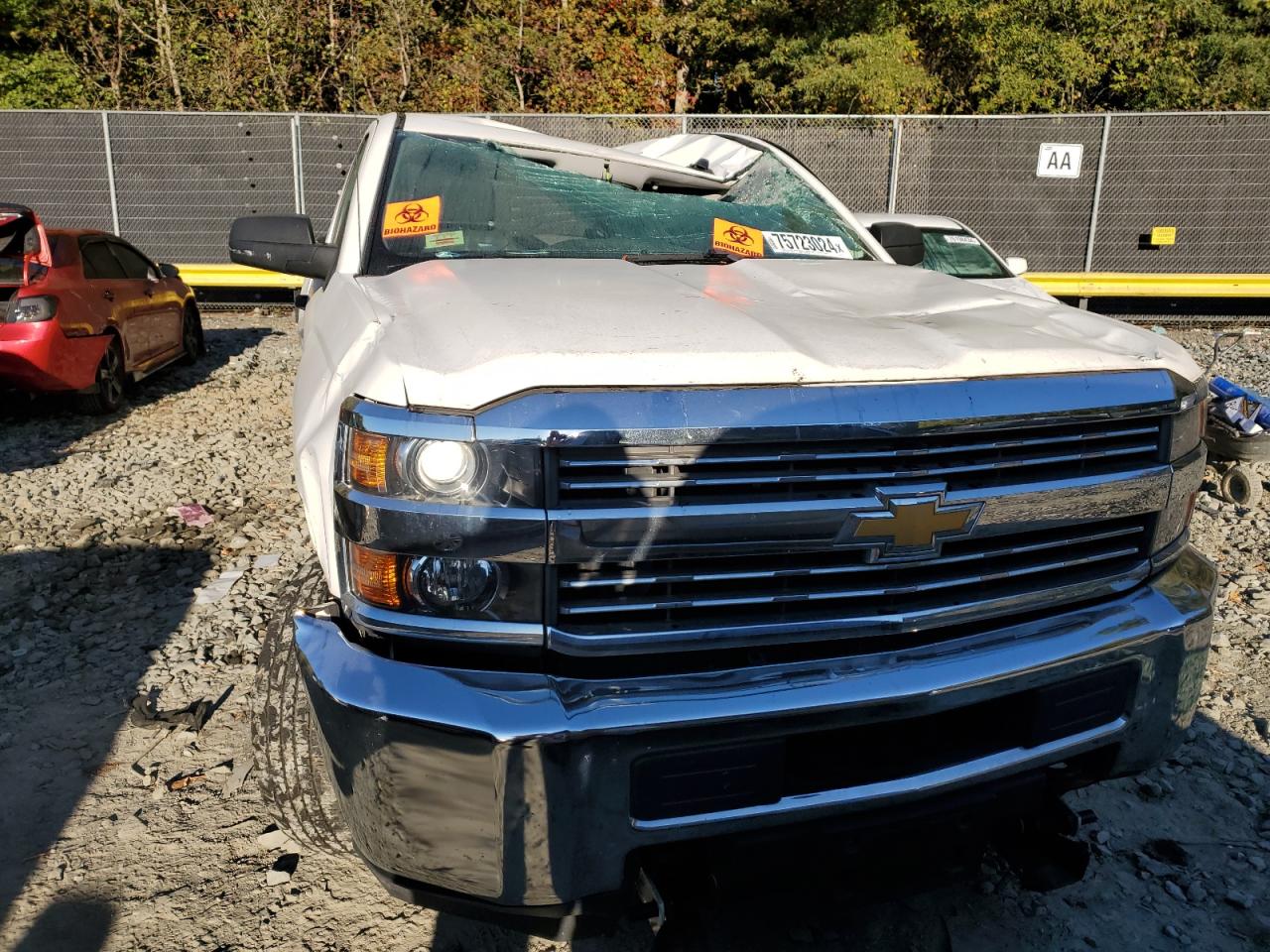2016 Chevrolet Silverado VIN 1GC0KUEG9GZ161203 Copart auction photo, top/roof / rear end damage thumbnail 5