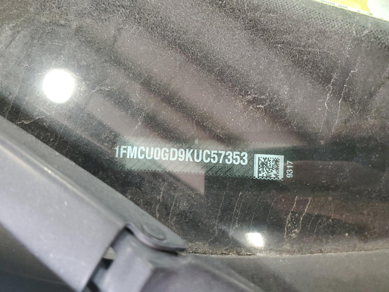 2019 Ford Escape VIN 1FMCU0GD9KUC57353 Copart auction photo, all over / undercarriage damage thumbnail 15