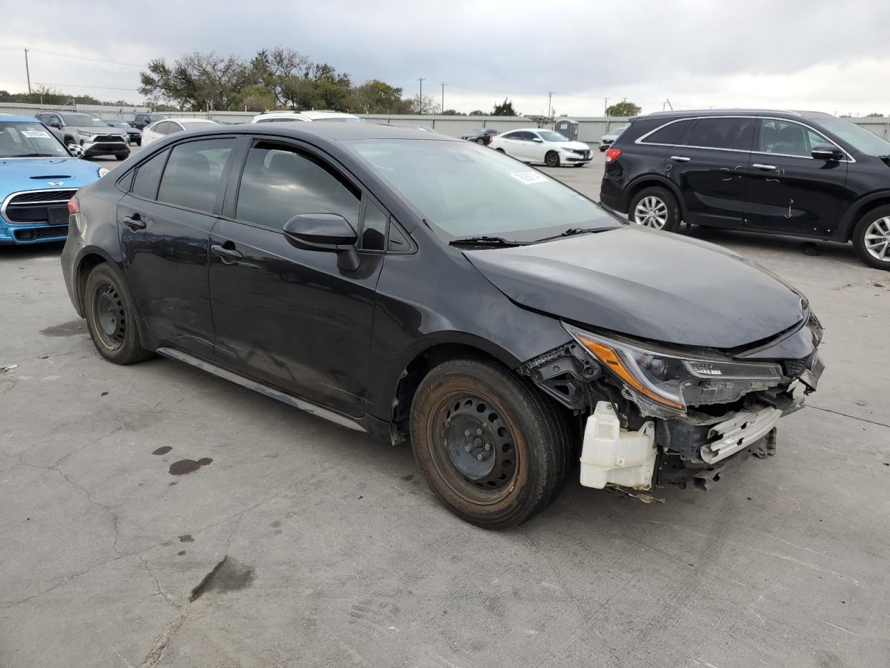2020 Toyota Corolla VIN JTDDPRAE1LJ009736 Copart auction photo, front end / side damage thumbnail 4
