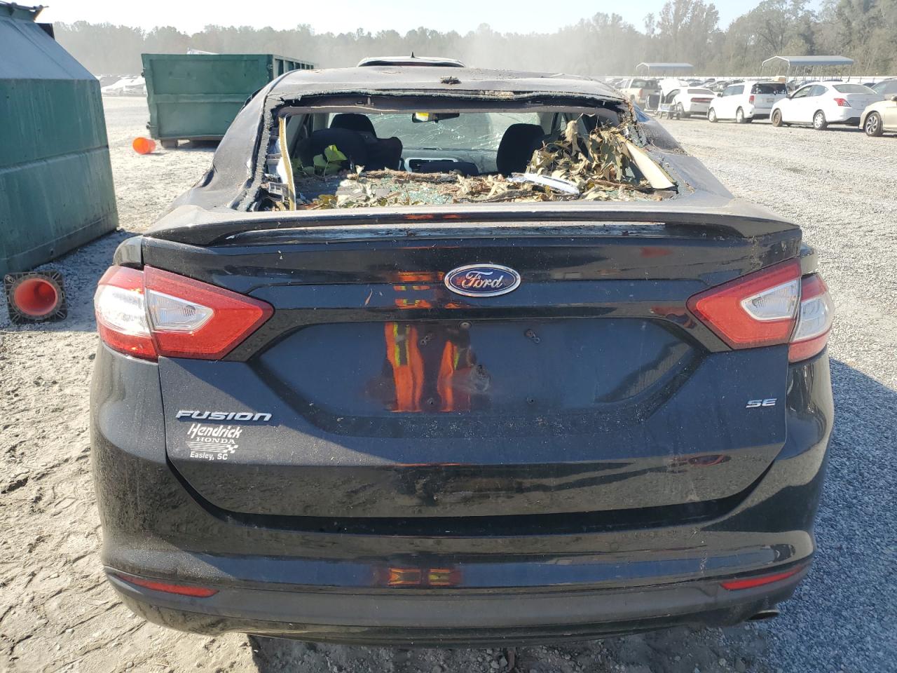 2016 Ford Fusion VIN 3FA6P0H77GR237382 Copart auction photo, top/roof / front end damage thumbnail 6