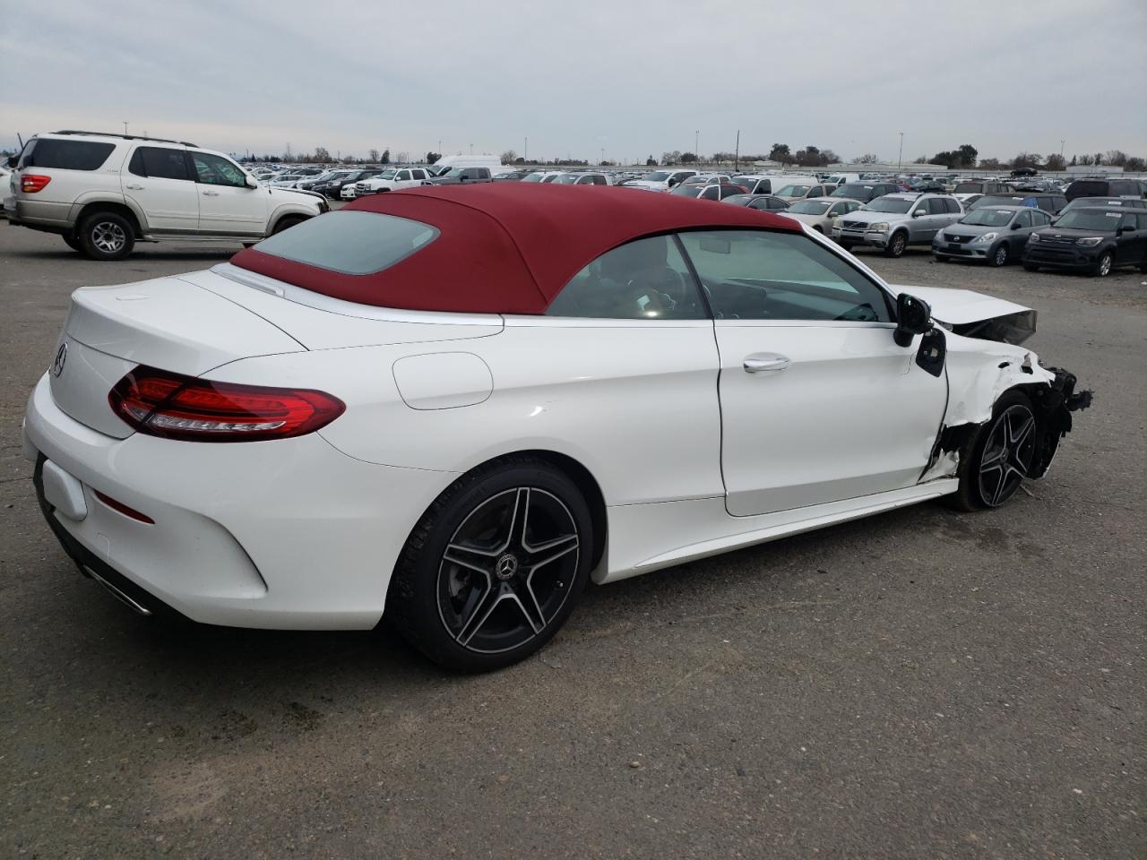 2020 Mercedes-Benz C-klasse VIN WDDWK8DB6LF937361 Copart auction photo, front end / side damage thumbnail 3