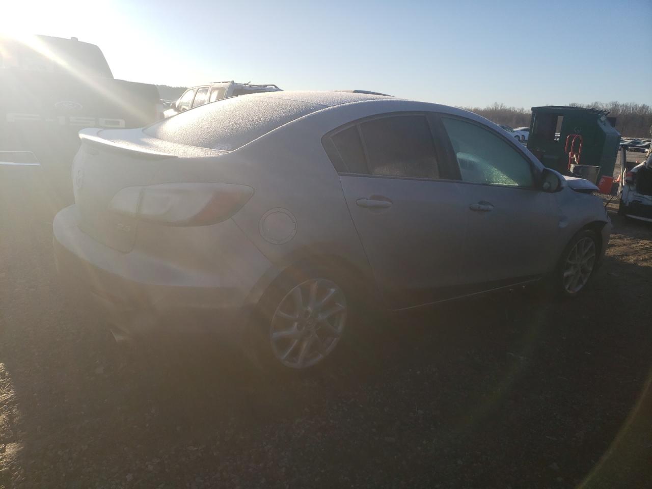 2012 Mazda 3 VIN JM1BL1V51C1582358 Copart auction photo, front end / side damage thumbnail 3