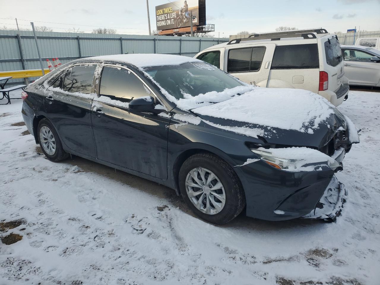 2015 Toyota Camry VIN 4T4BF1FK0FR507814 Copart auction photo, front end / mechanical damage thumbnail 4