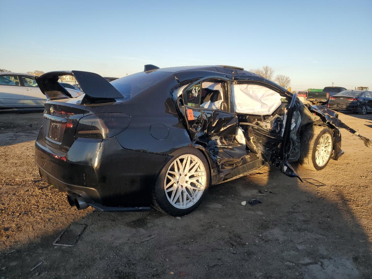 2016 Subaru WRX VIN JF1VA1L66G9809314 Copart auction photo, side / front end damage thumbnail 3
