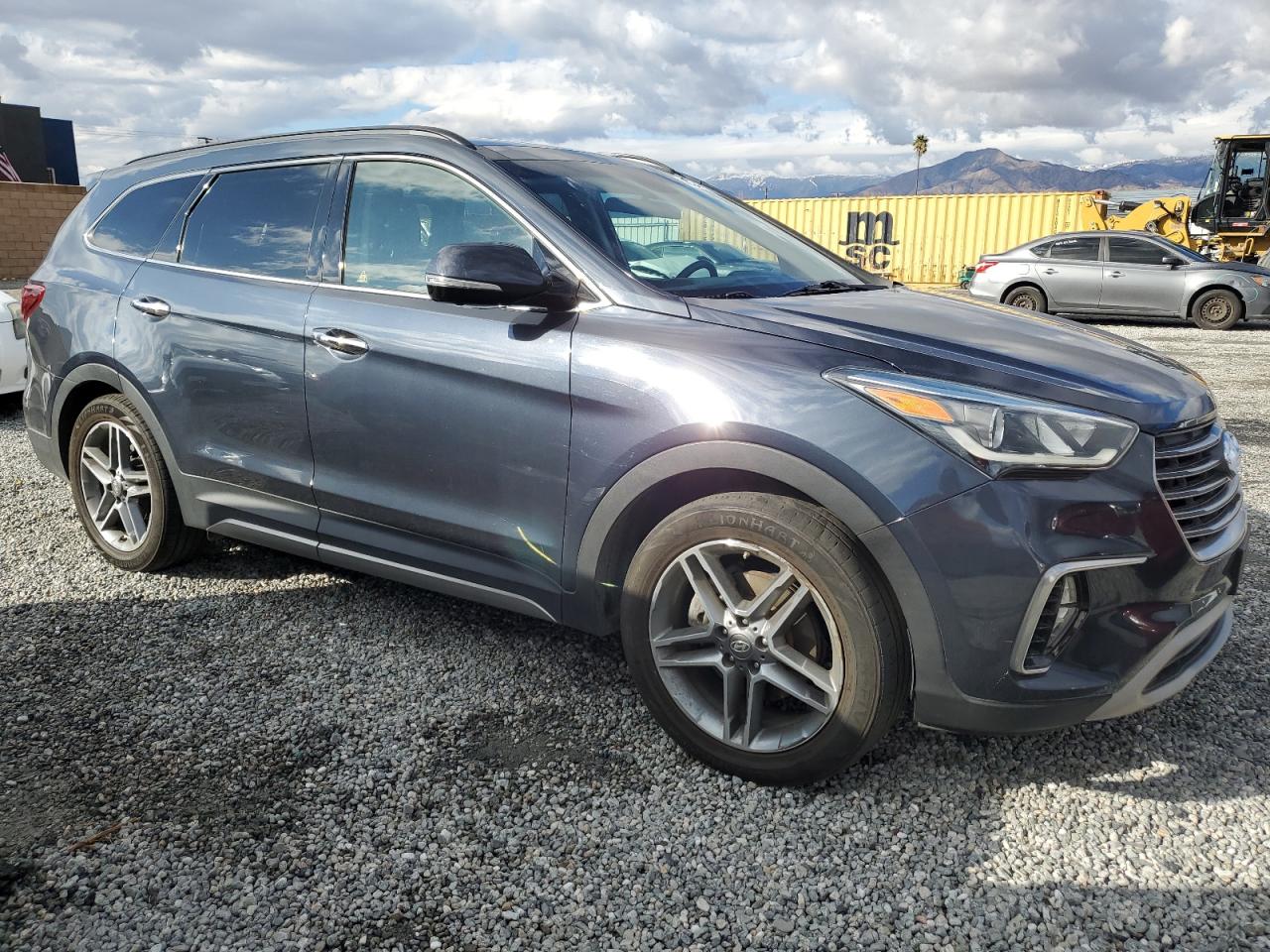 2019 Hyundai Santa Fe VIN KM8SR4HF3KU305028 Copart auction photo, rear end damage thumbnail 4
